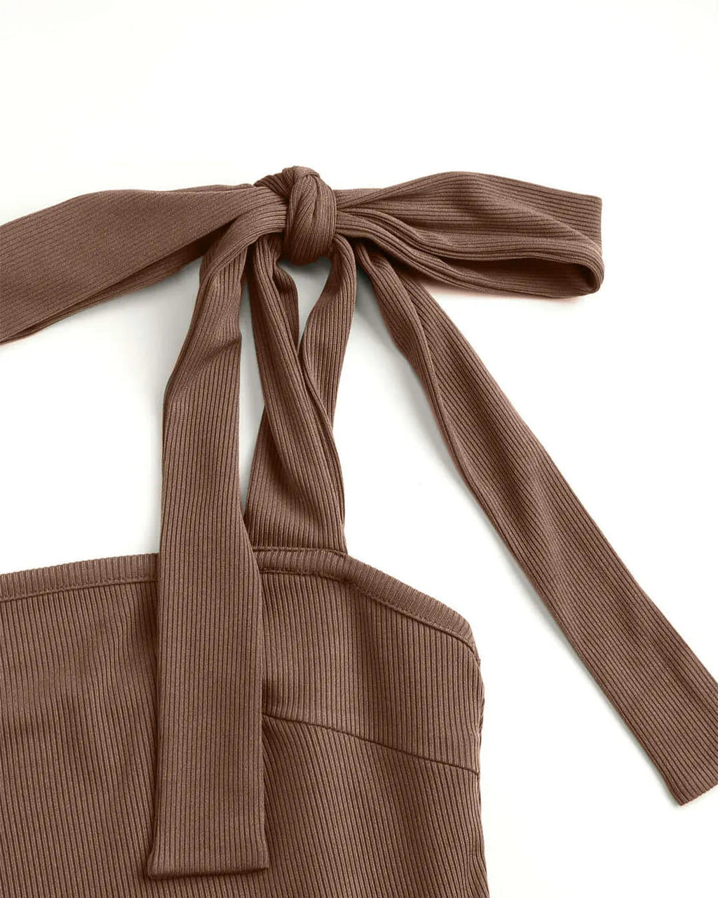 Casual Loungewear Slit Dress In Brown