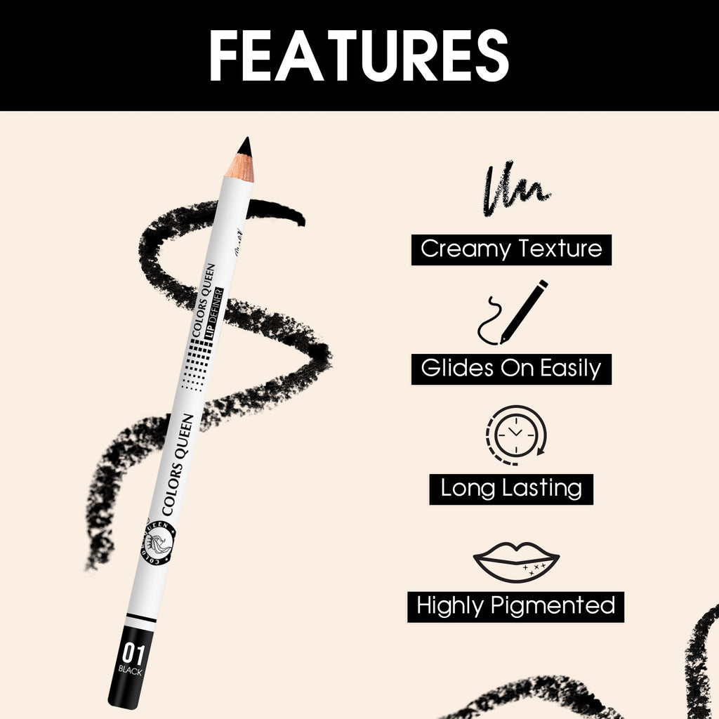 Lip & Eye Definer Set – 12 Shades for Precise Looks