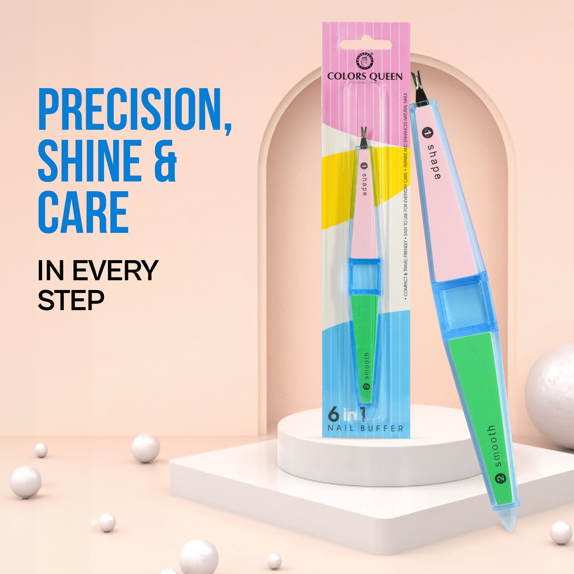 PINKKUP 6 in 1  nail buffer