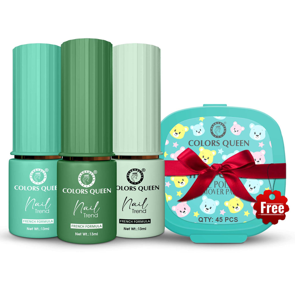 Nail Paint Set of 3 – Free Remover Pads
