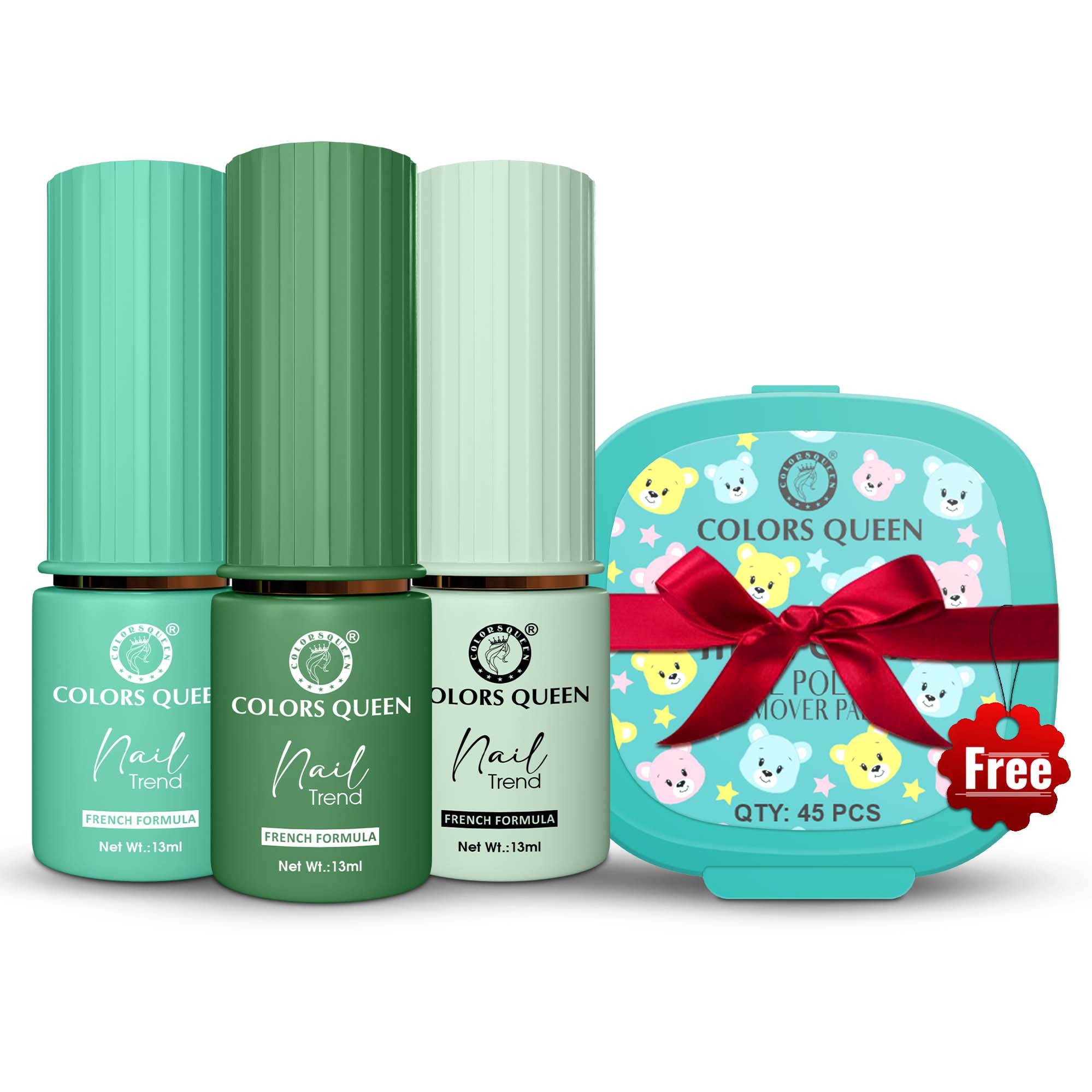 Nail Paint Set of 3 – Free Remover Pads