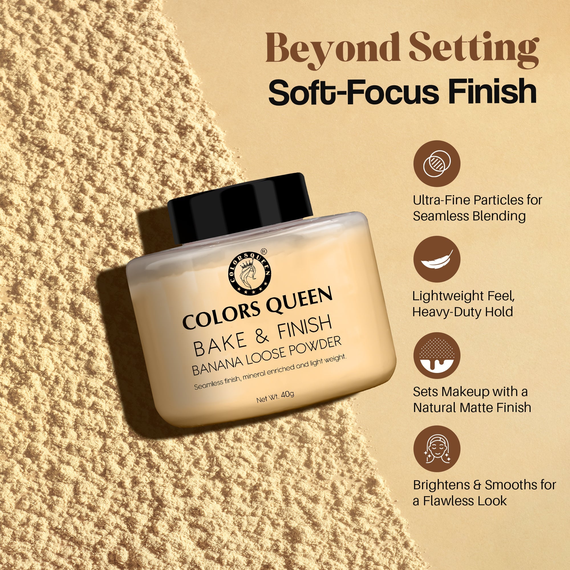 Bake & Finish Loose Powder | 40 Gram