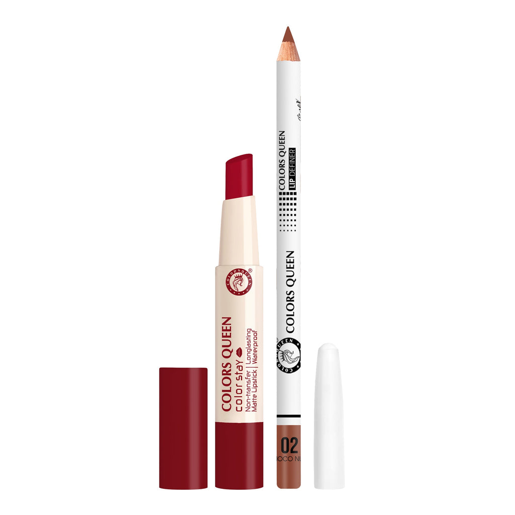 Color Stay Non-Transfer Lipstick and Lip Definer Combo