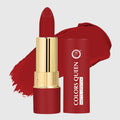 PINKKUP lippie creamy matte lipstick with red aurora swatch and shade