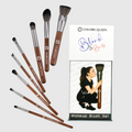 Blend & Buff Makeup Brush Set of 8 with Holder