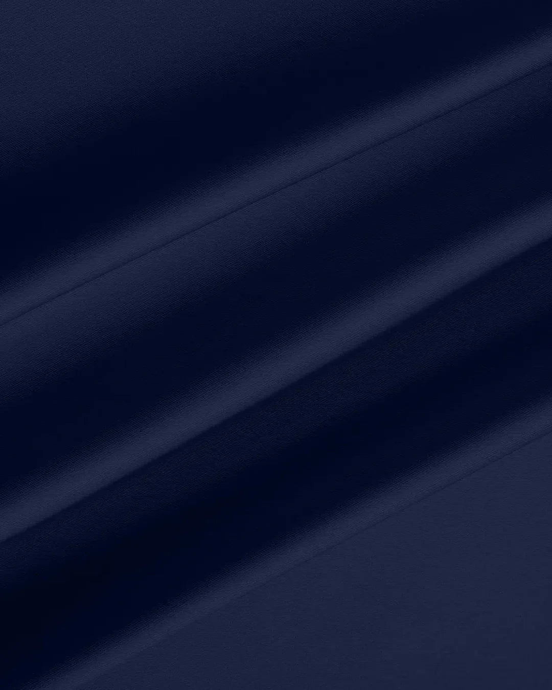 Satin Bias-Cut Flared Midi Skirt in Navy Blue
