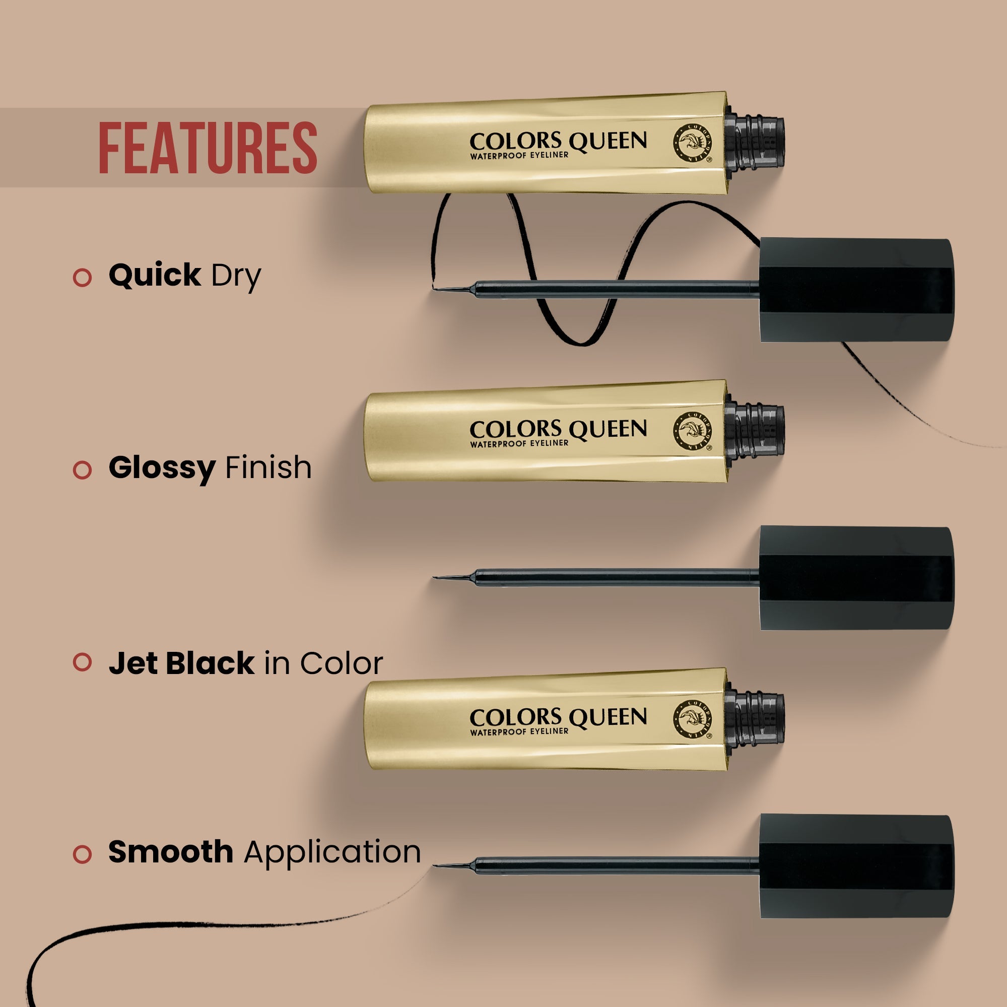 PINKKUP Waterproof Eyeliner | 4.5 ML