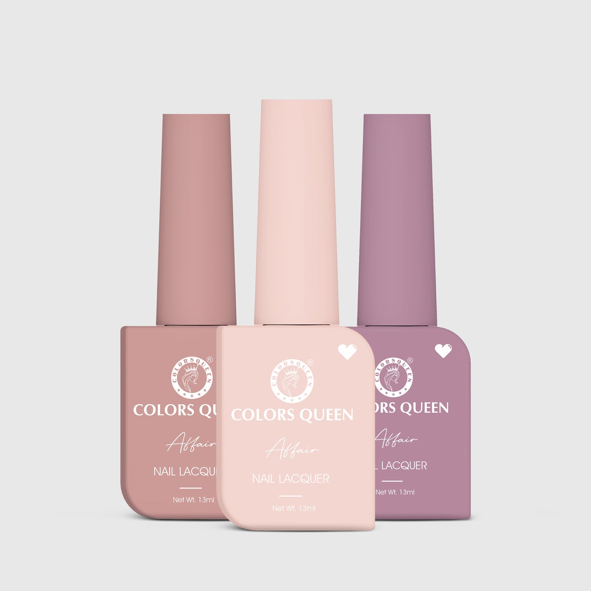 Affair Matte Nail Paint Set of 3 – Highly Pigmented Enamel