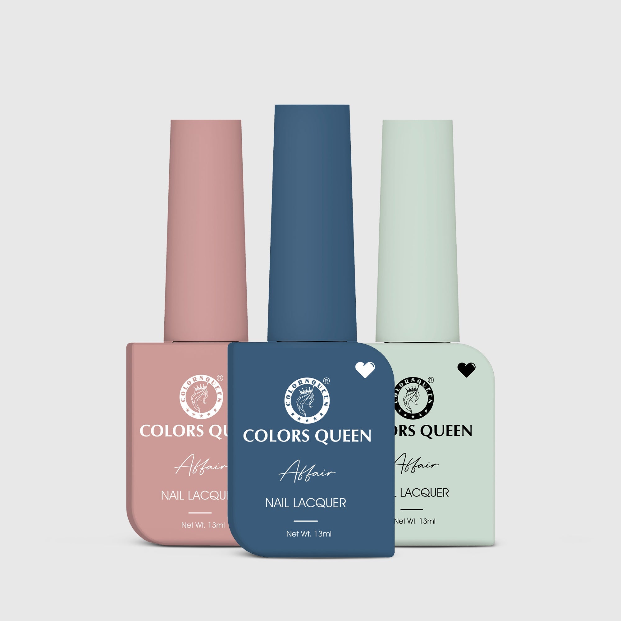 Affair Matte Nail Paint Set of 3 – Highly Pigmented Enamel