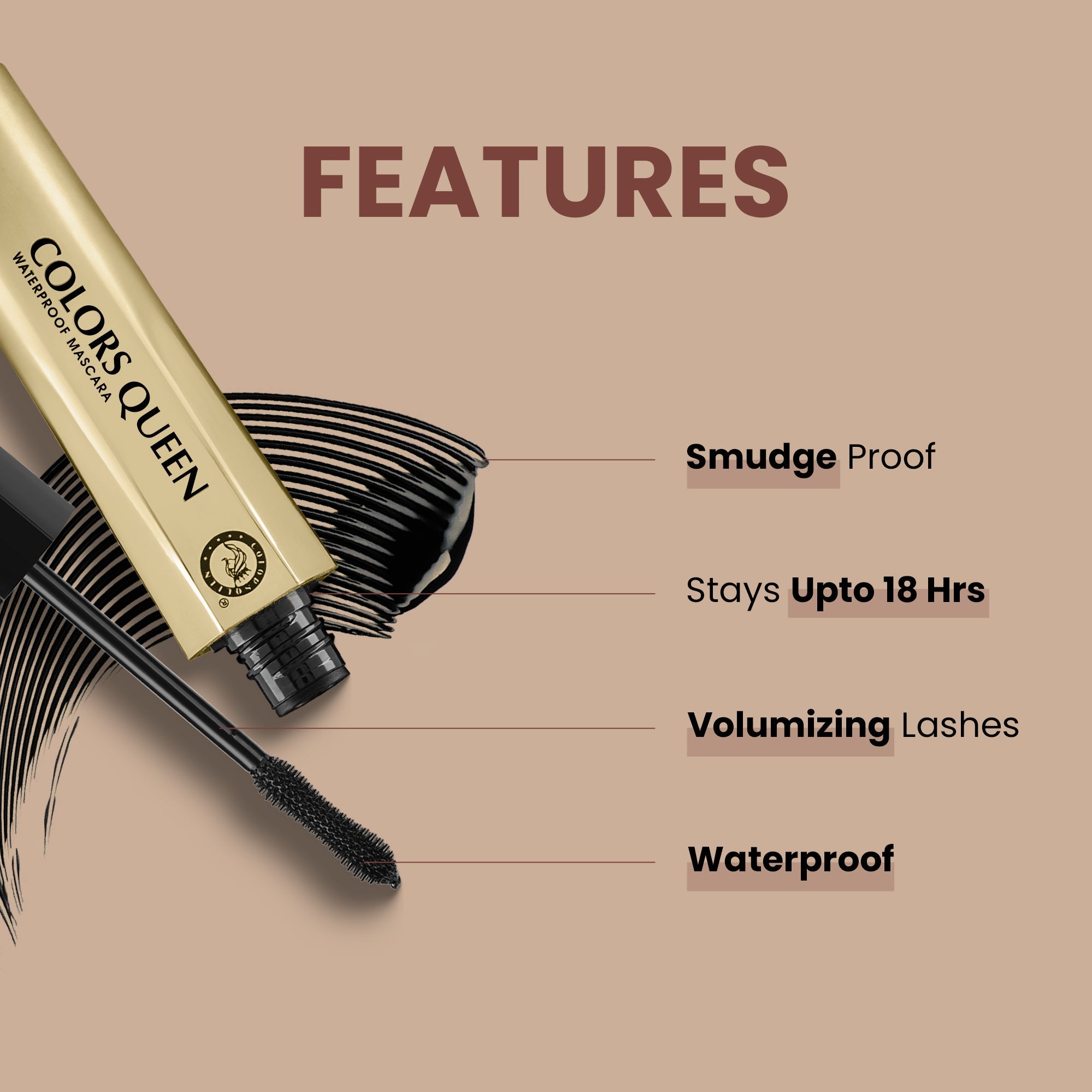 PINKKUP Waterproof Mascara | 4.5 ML