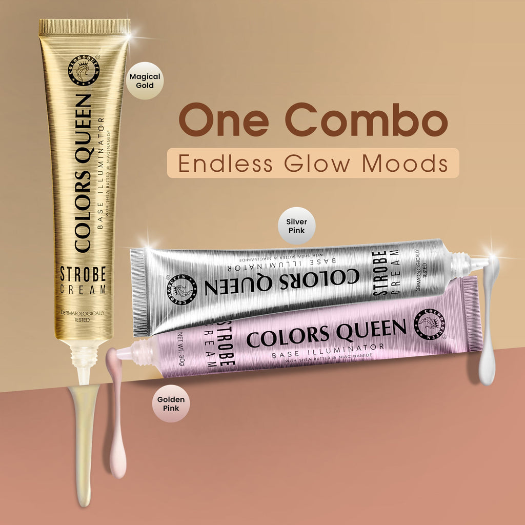 Base Illuminator Strobe Cream Combo | Golden Pink & Magical Golden