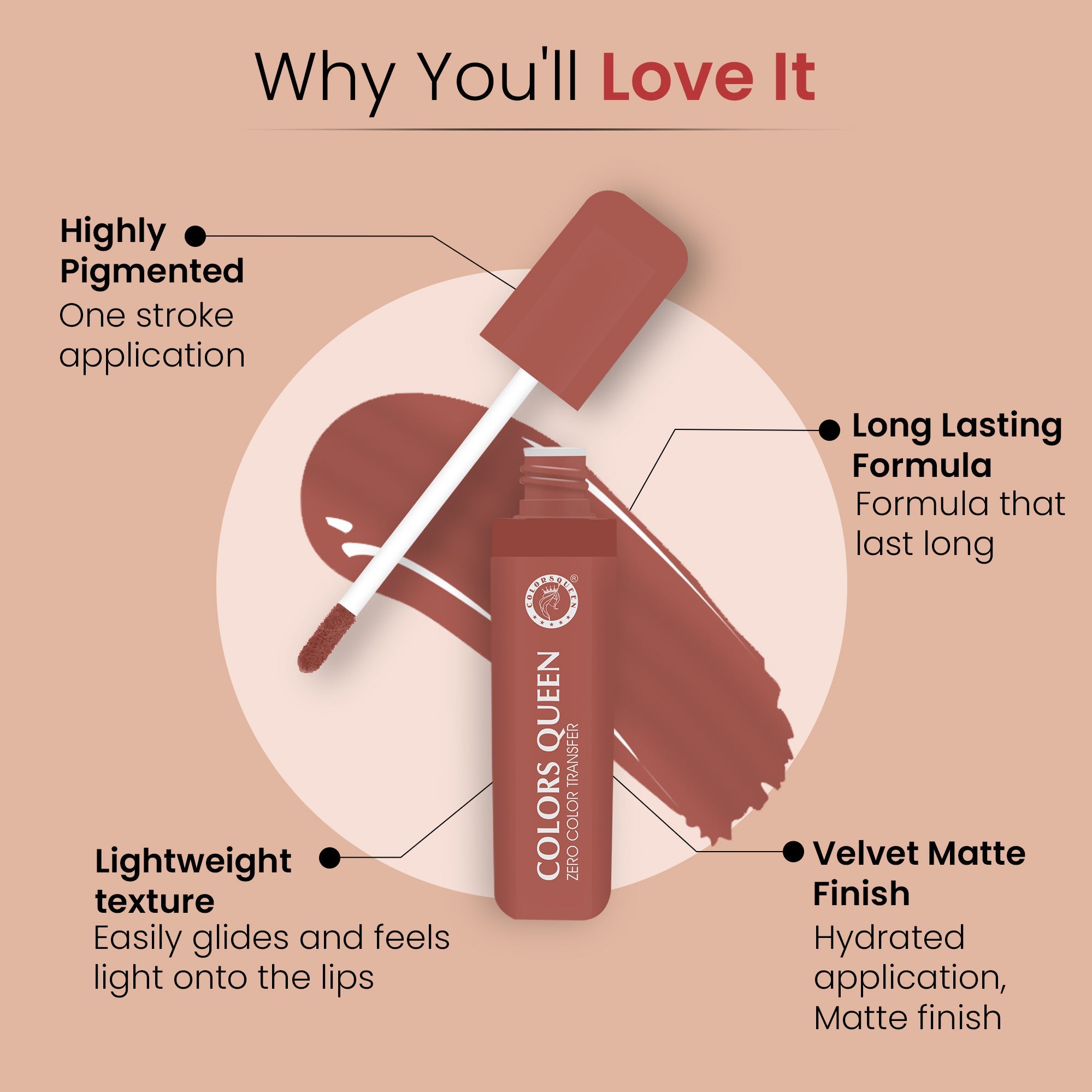 Zero Transfer Lipstick – Smudge Proof