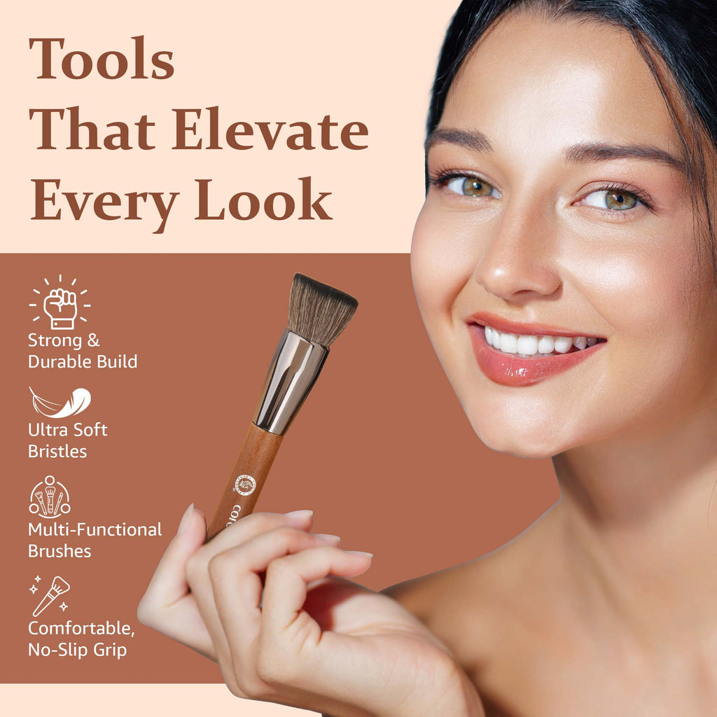 Blend & Buff Makeup Brush Set of 8 with Holder