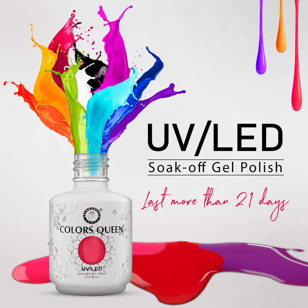 UV LED Soak Off Gel Polish - Nude & Pink Nail Colors | 15 ML