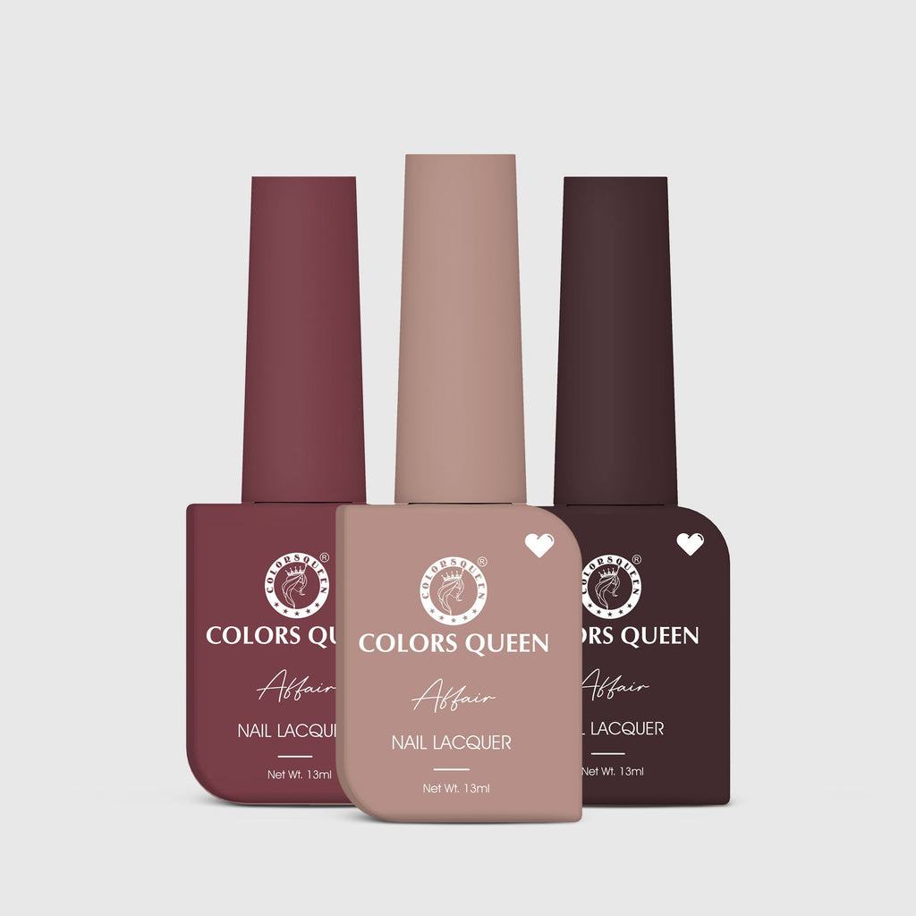 Affair Matte Nail Paint Set of 3 – Highly Pigmented Enamel