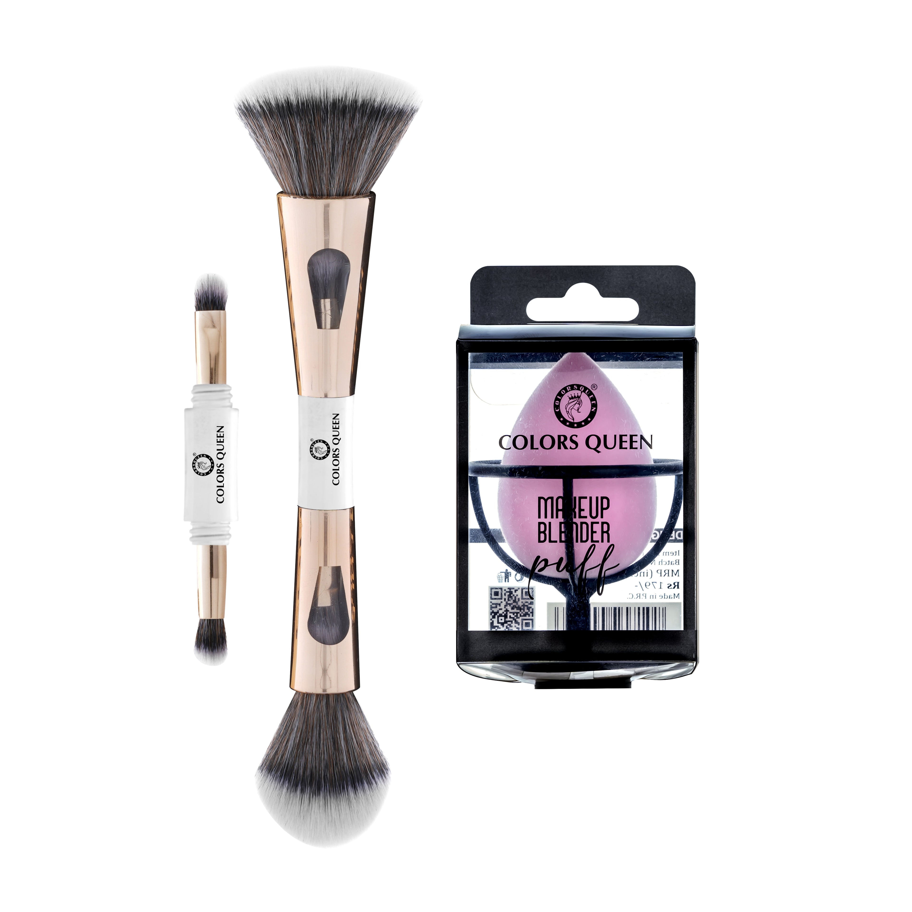 4-in-1 Multi-Functional Brush and Beauty Blender Puff Combo
