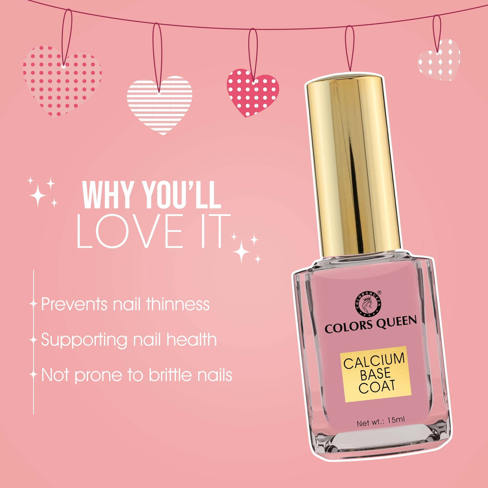 Calcium Base Coat – Strong Nails | 15ml