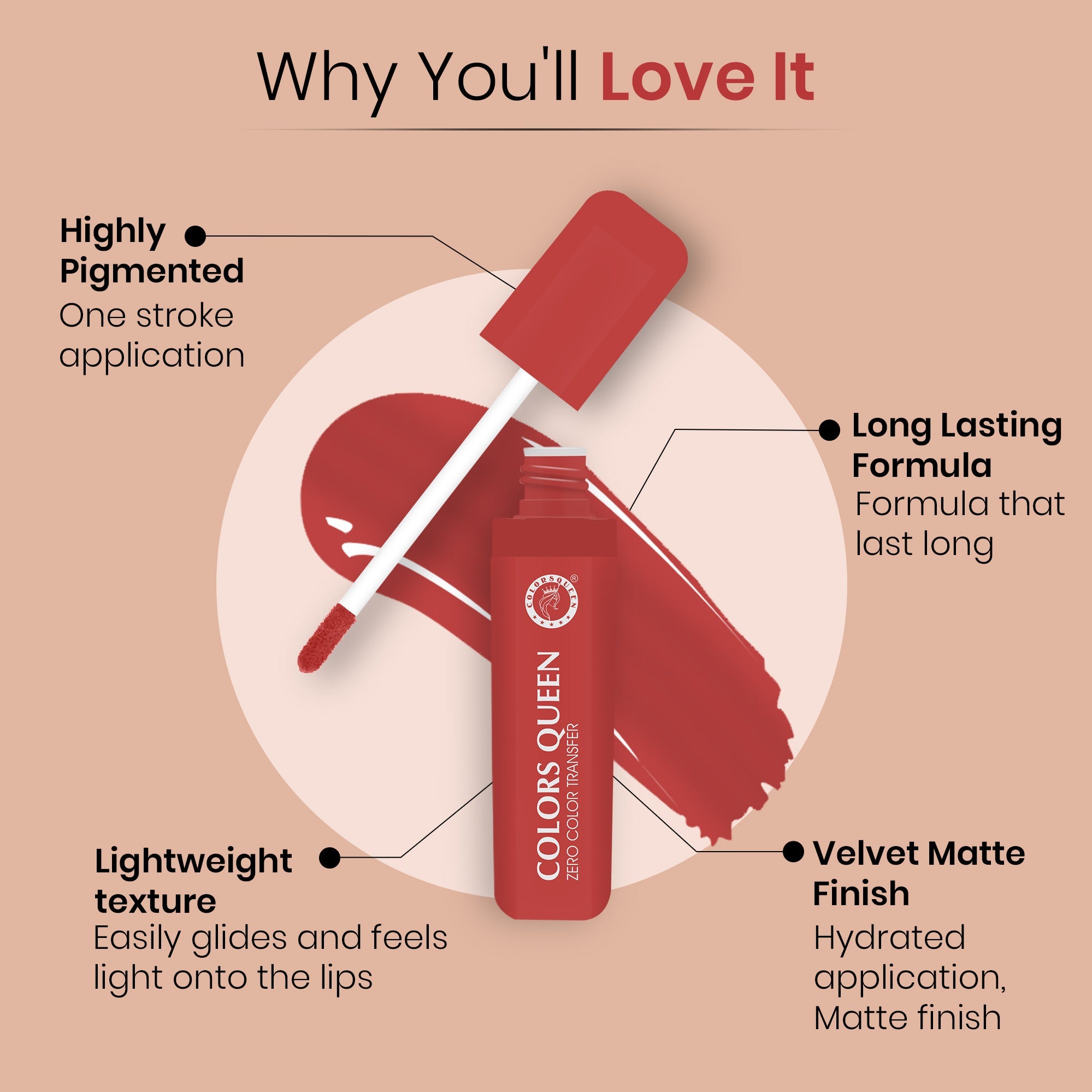 Zero Transfer Lipstick – Smudge Proof