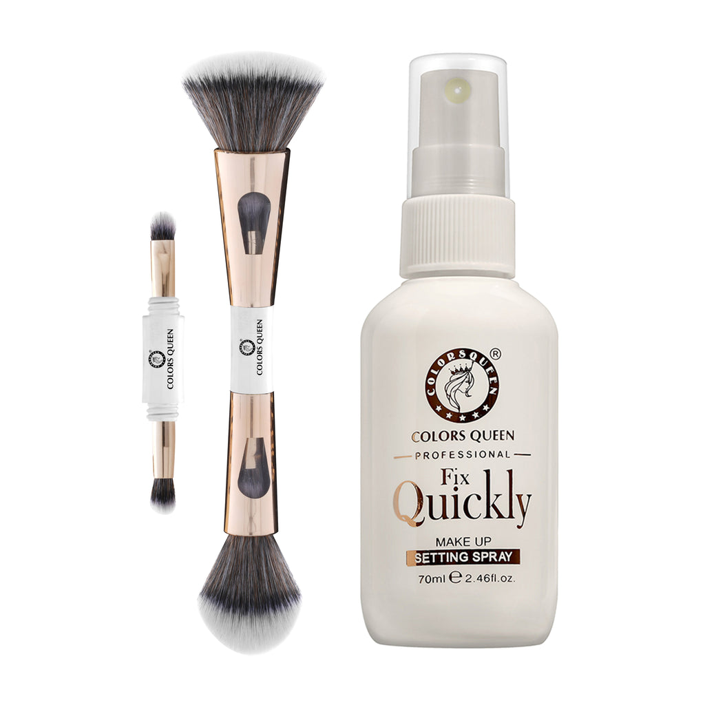 4-in-1 Multi-Functional Brush and Makeup Setting Spray Combo