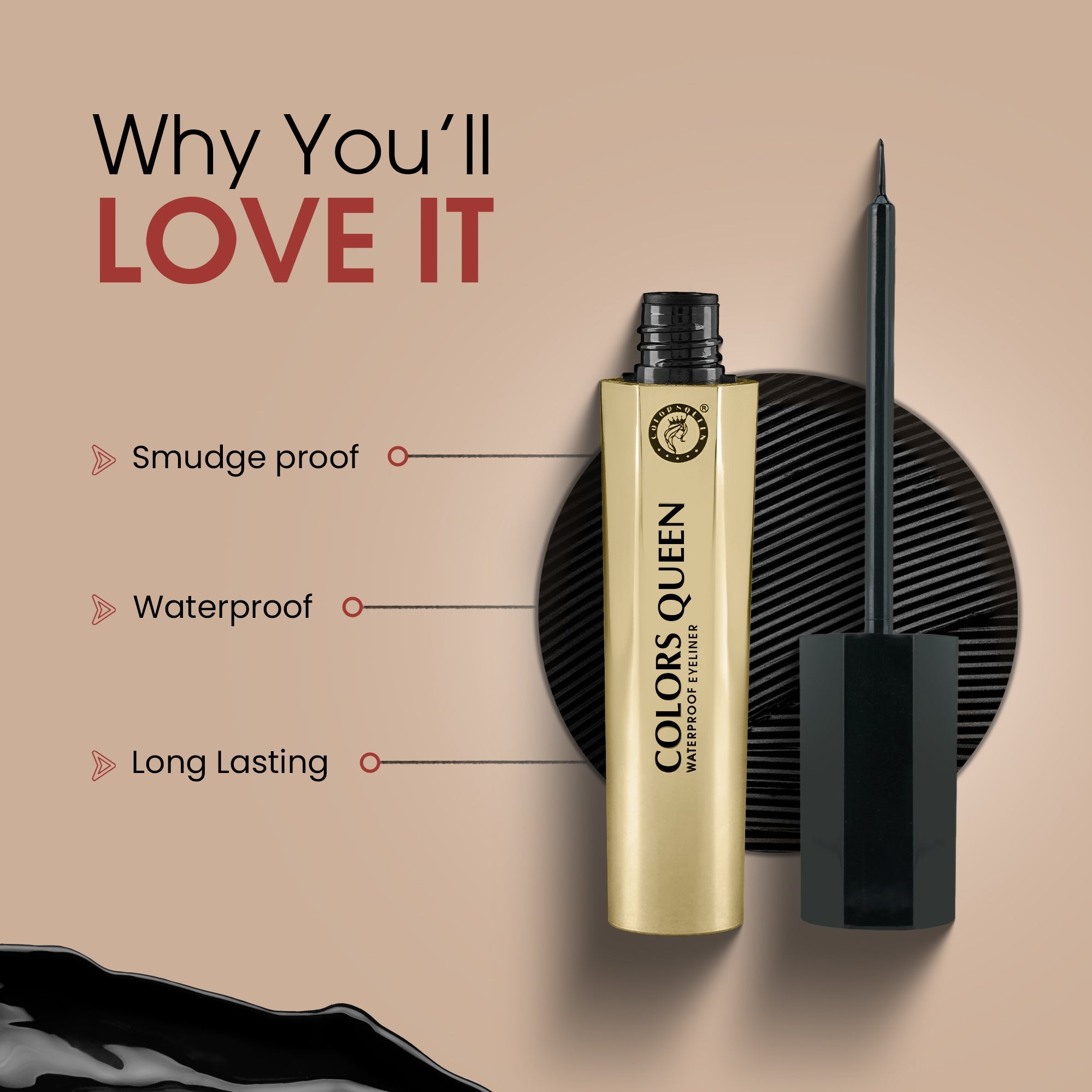PINKKUP Waterproof Eyeliner | 4.5 ML