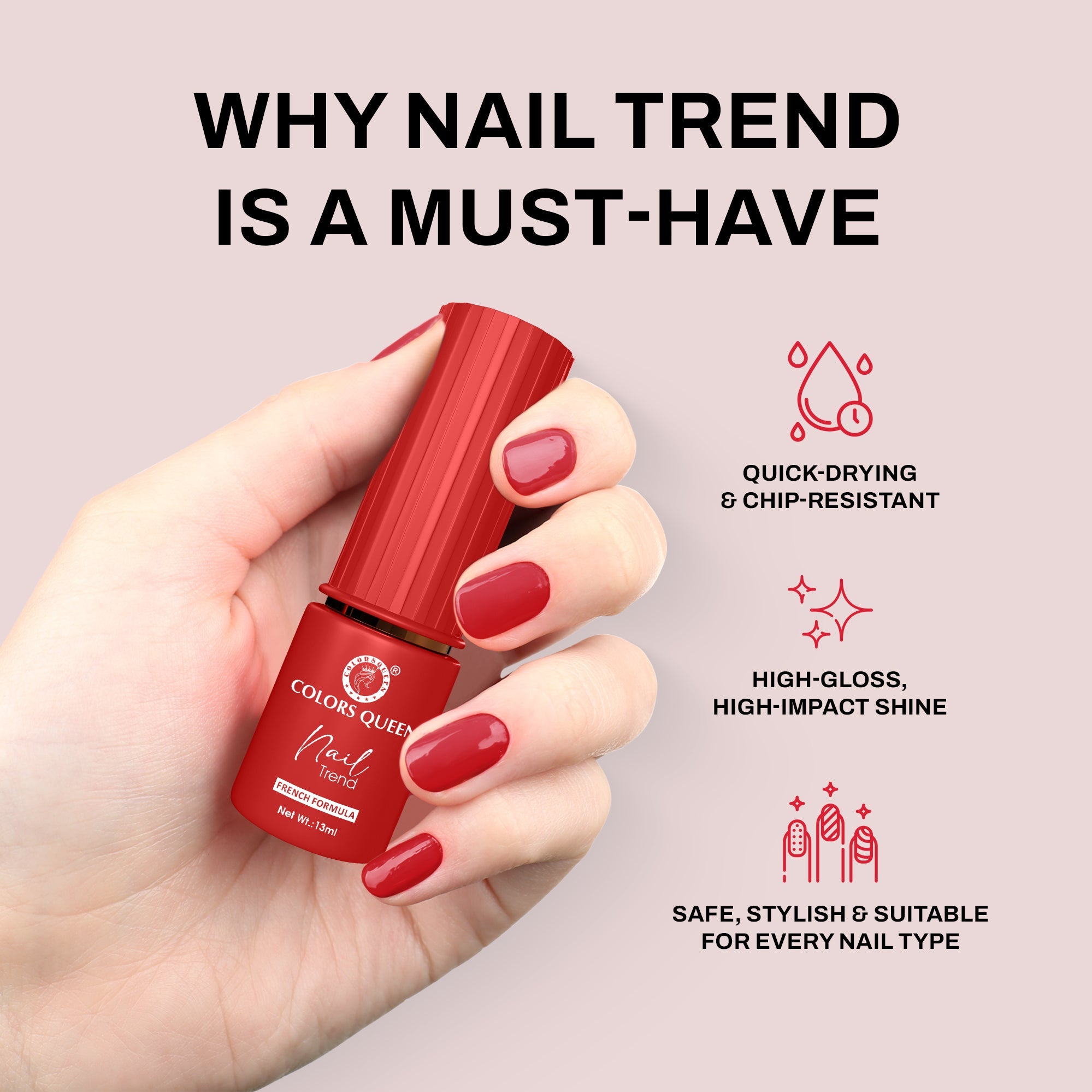 Nail Trend Nail Paint – Long Lasting | 13ml