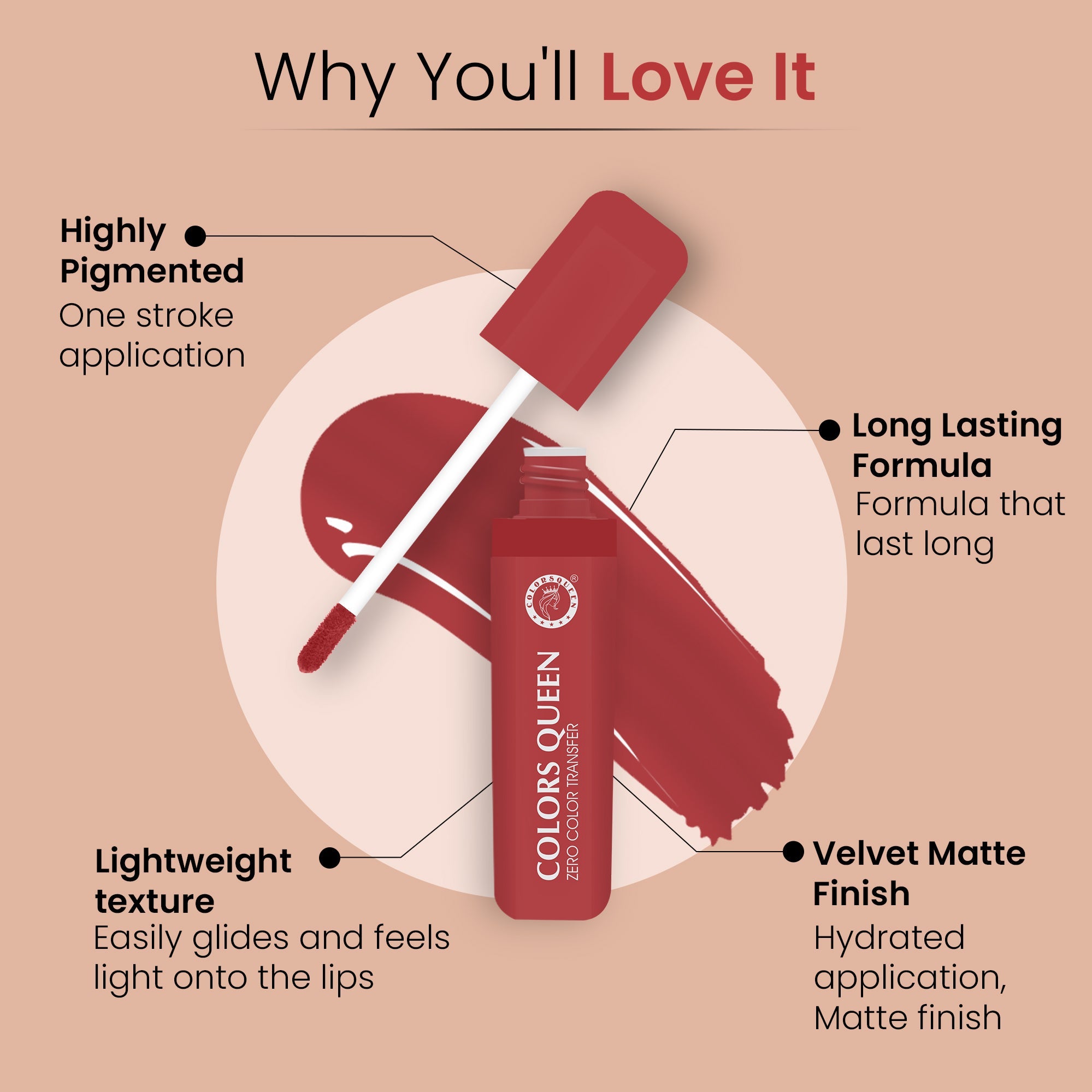 Zero Transfer Lipstick – Smudge Proof