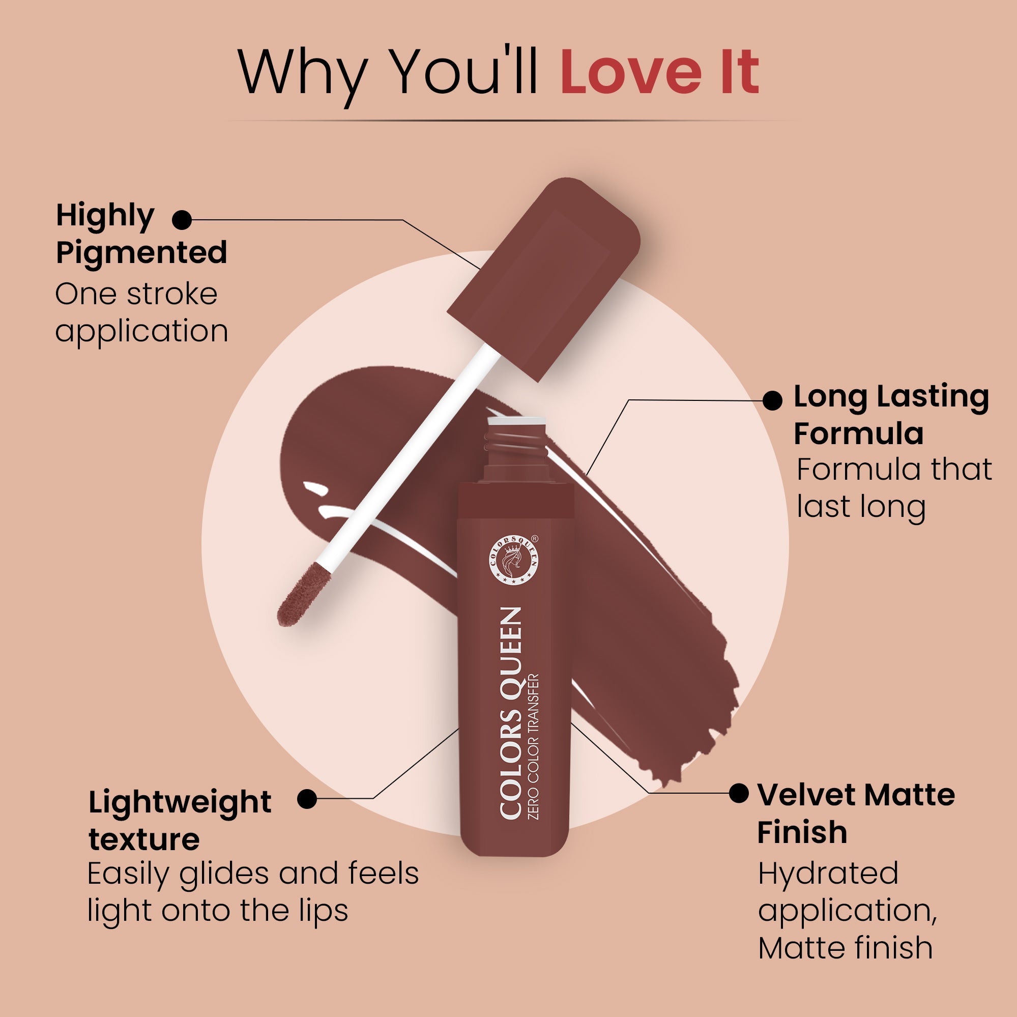 Zero Transfer Lipstick – Smudge Proof