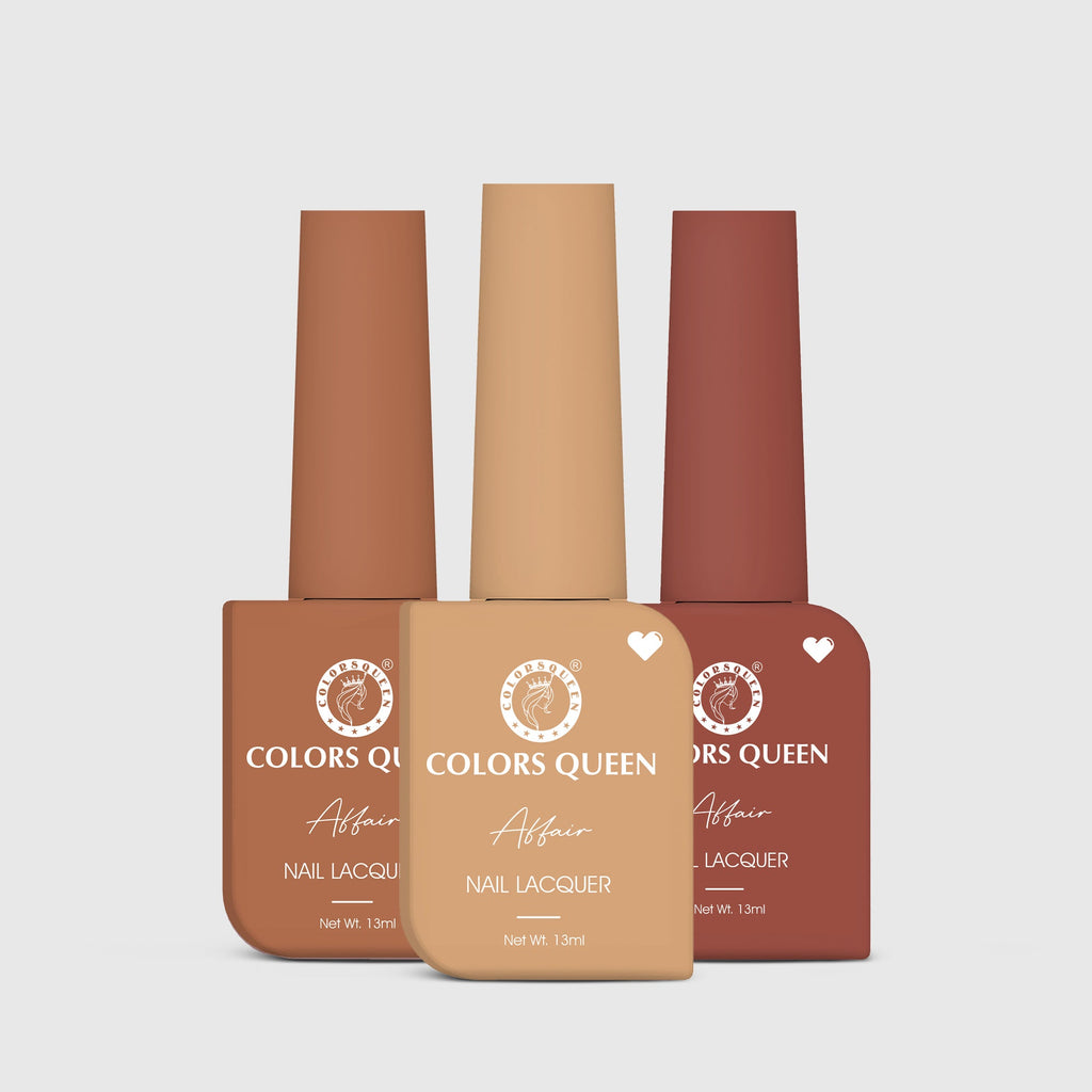 Affair Matte Nail Paint Set of 3 – Highly Pigmented Enamel