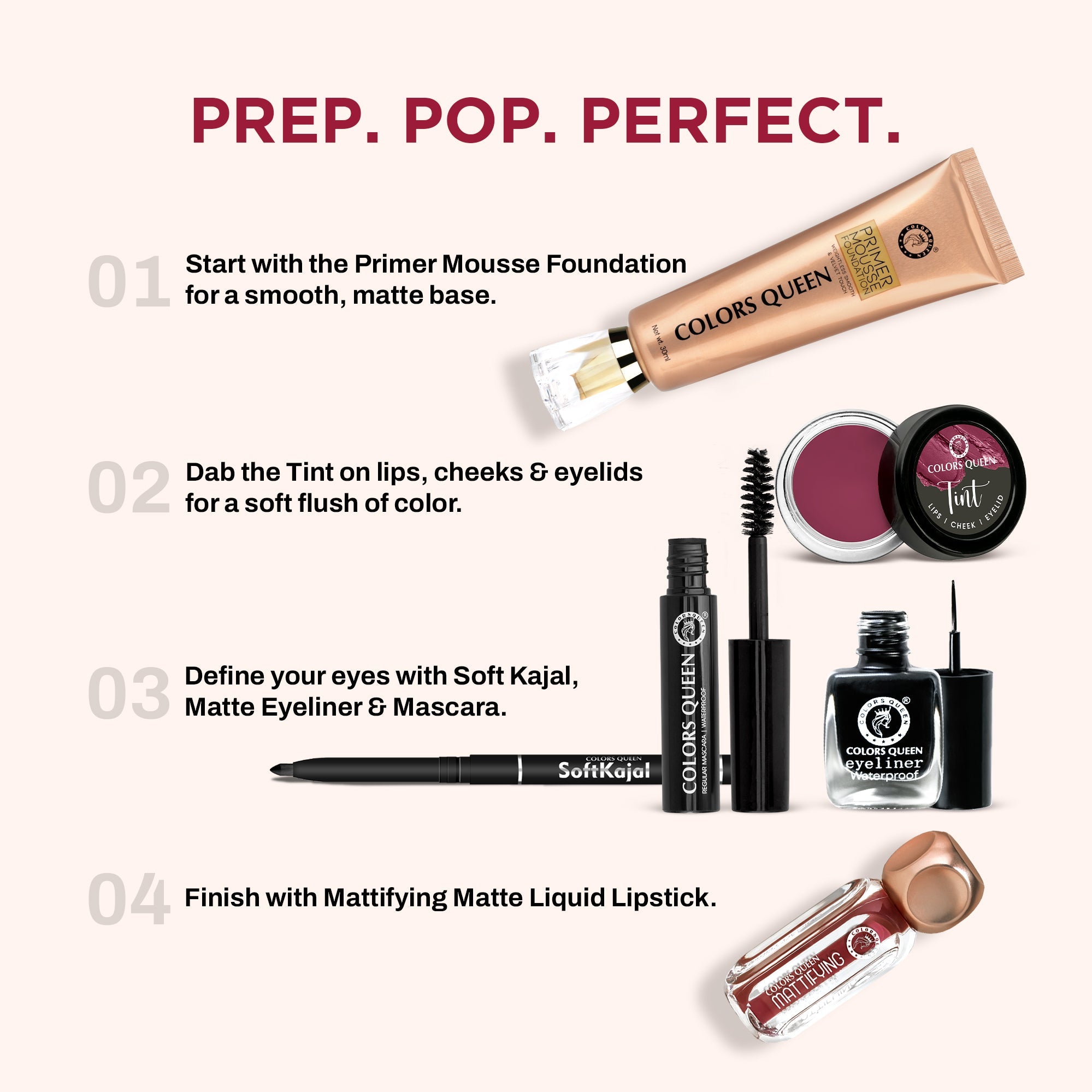 Travel Makeup Kit with Free Pouch