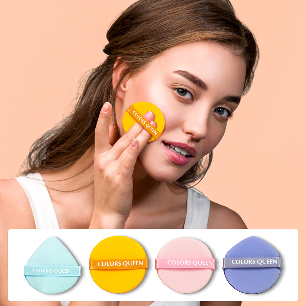 Pack of 4 Makeup Puffs with Powder, Foundation, Concealer & Multipurpose Puff