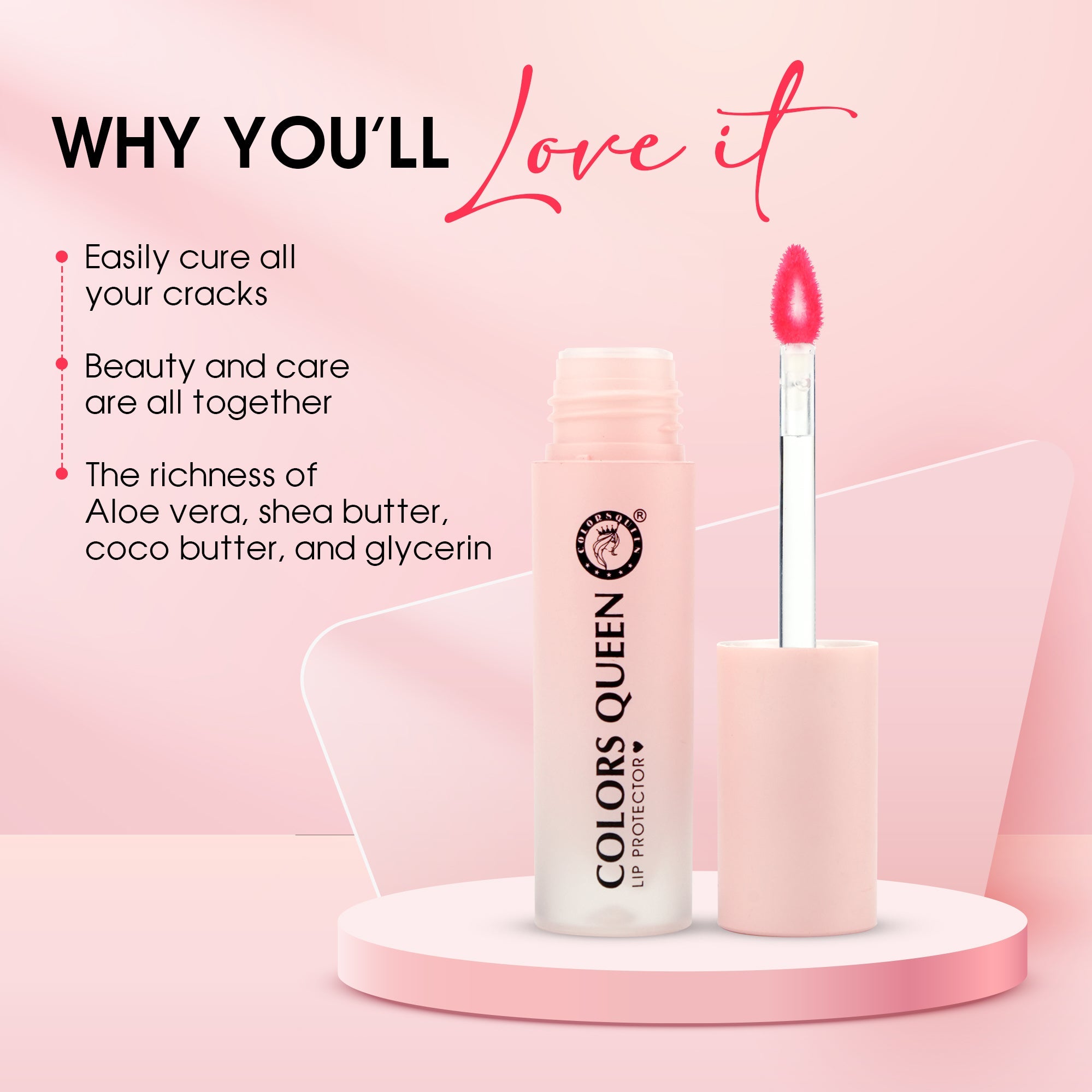 Lip Protector Balm with Aloe, Shea & Cocoa Butter
