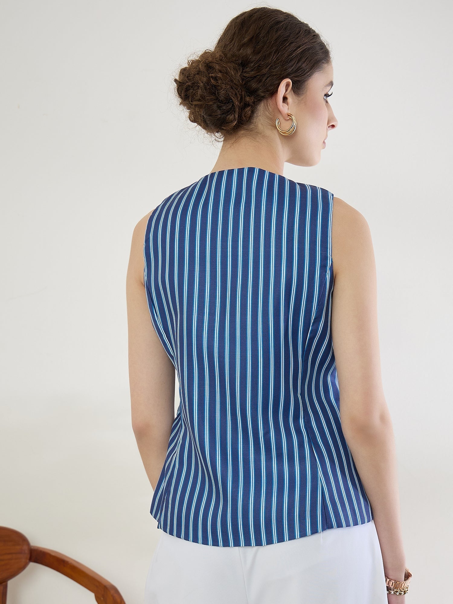 Pure Linen Sleeveless Waistcoat