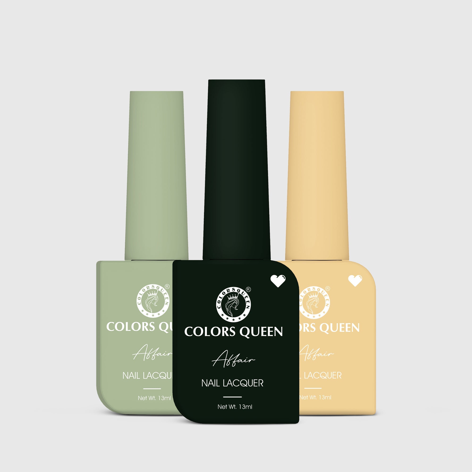Affair Matte Nail Paint Set of 3 – Highly Pigmented Enamel