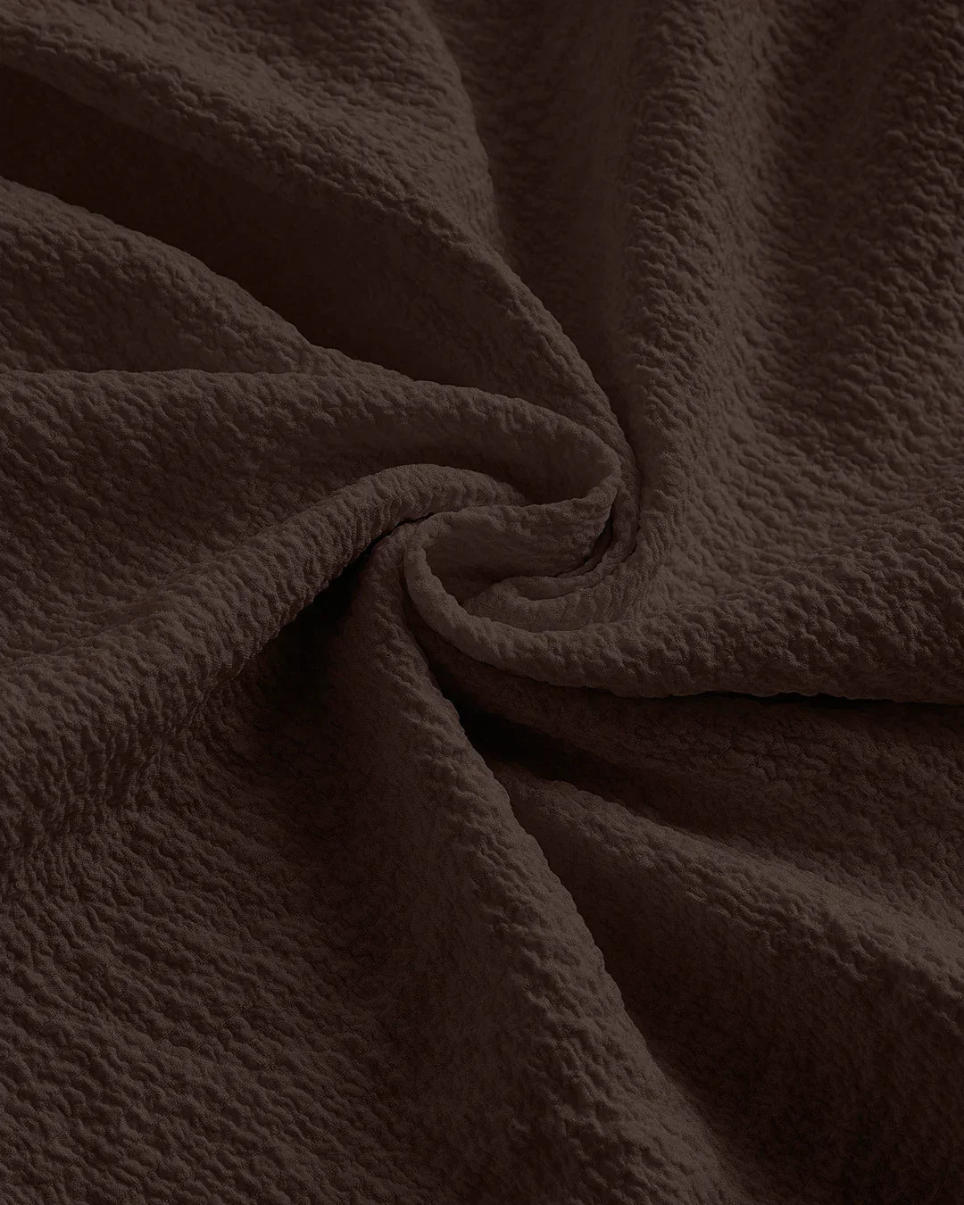 Square Neck Puff Sleeve A-Line Mini Dress in Chocolate Fondue