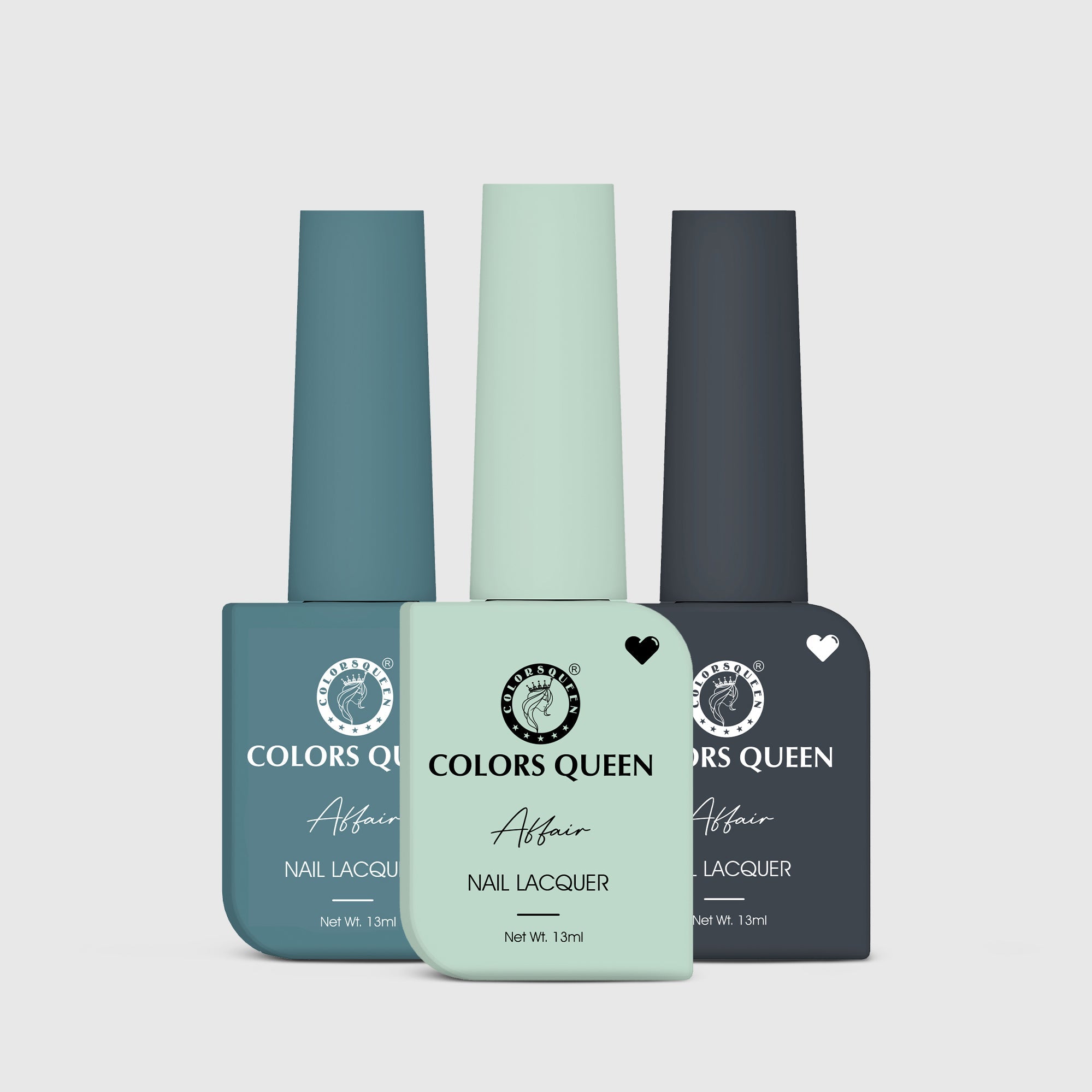 Affair Matte Nail Paint Set of 3 – Highly Pigmented Enamel