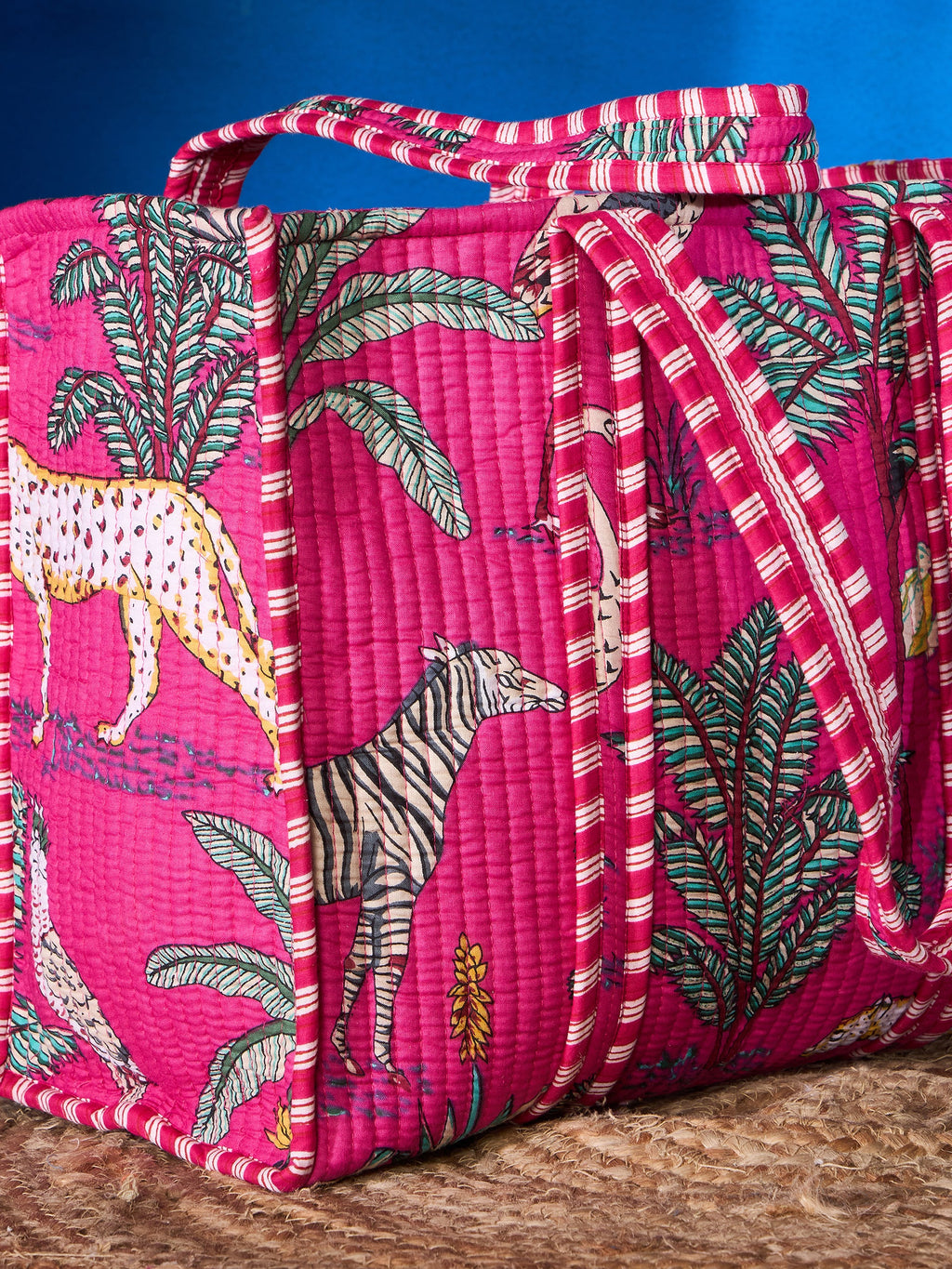 Quilted Cotton Tote Bag