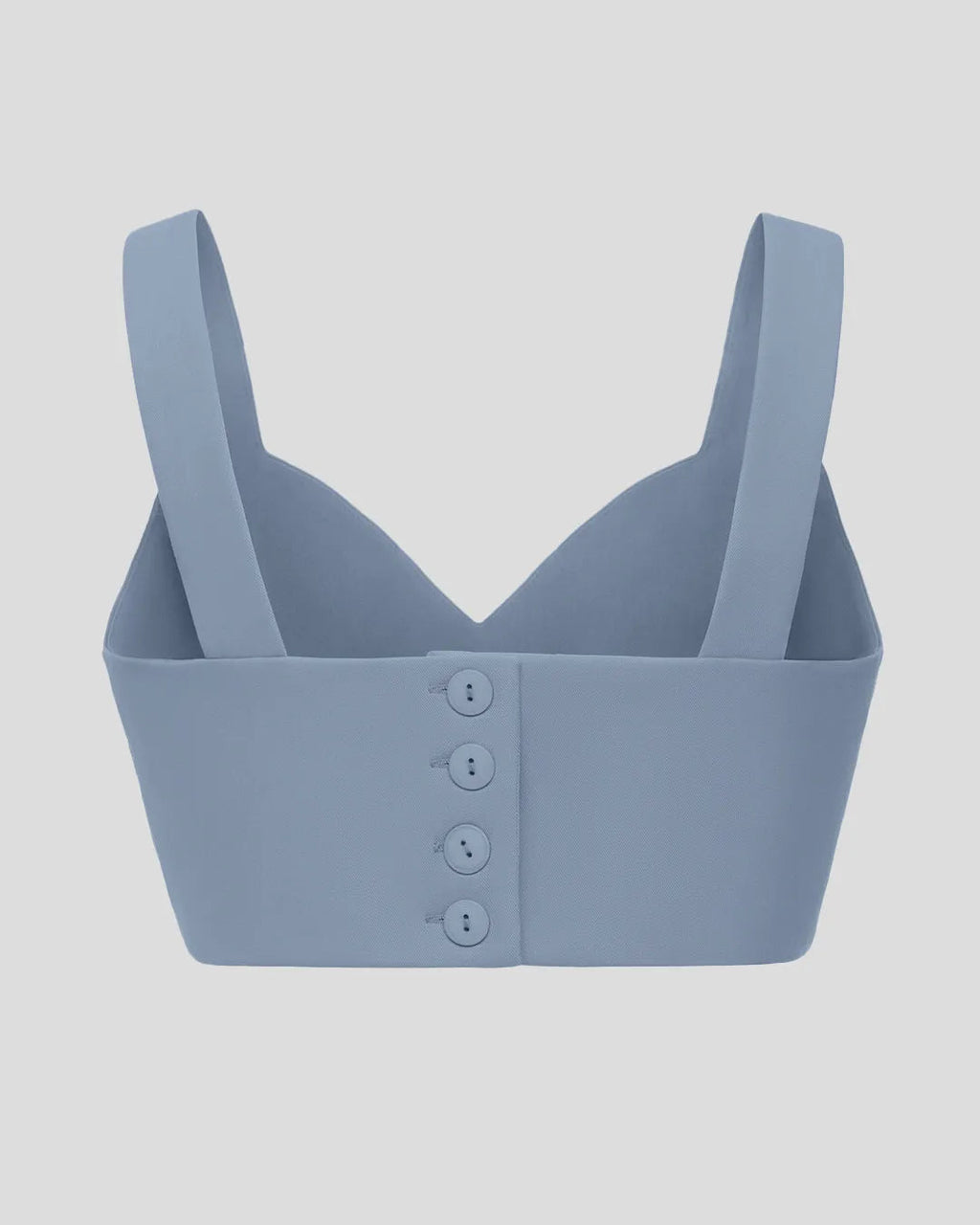 Premium Quality Set Of Two Cropped Top With Korean Style Baggy Trouser In Blue