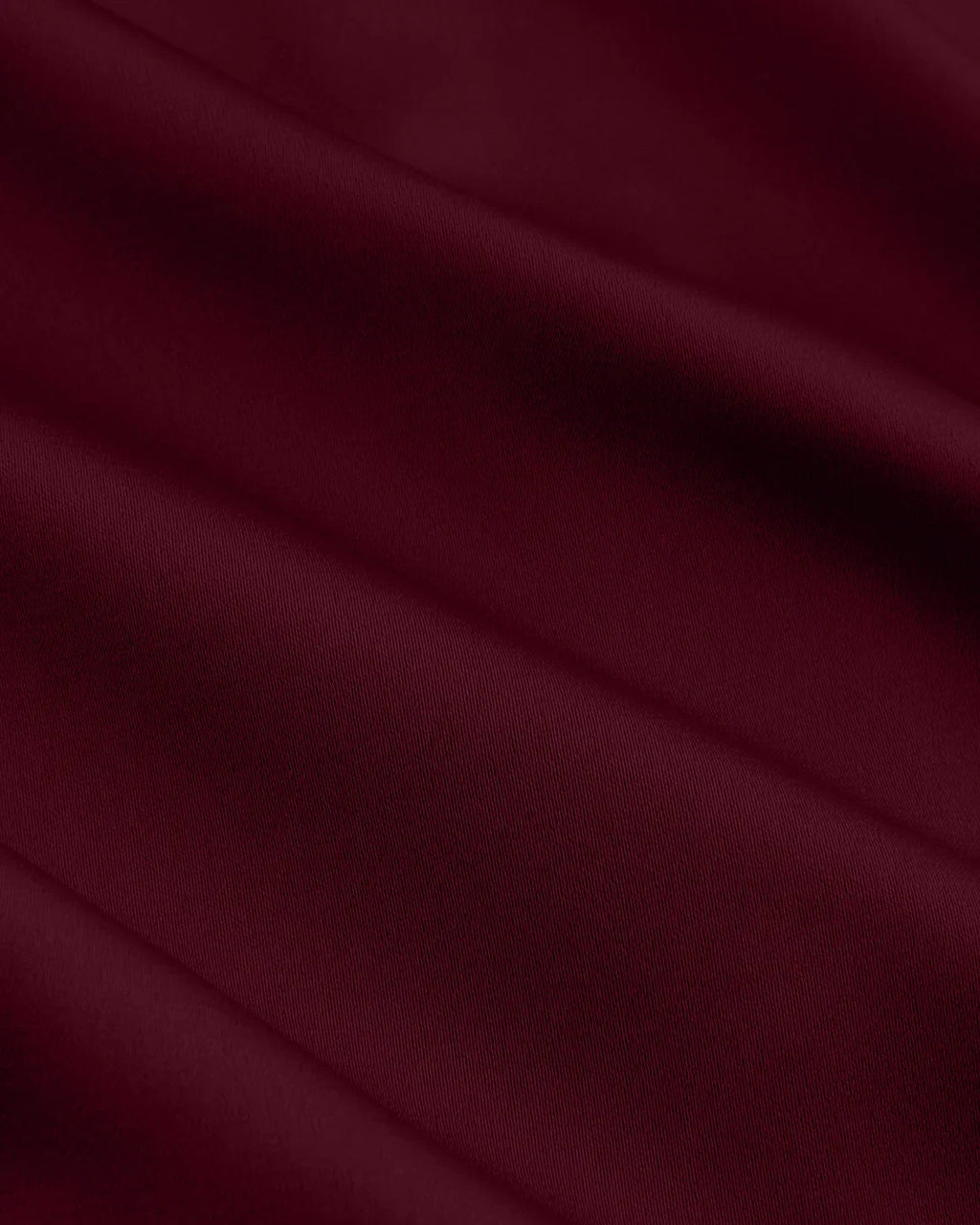 Satin Button-Down Collar Full Sleeve Shirt in Maroon