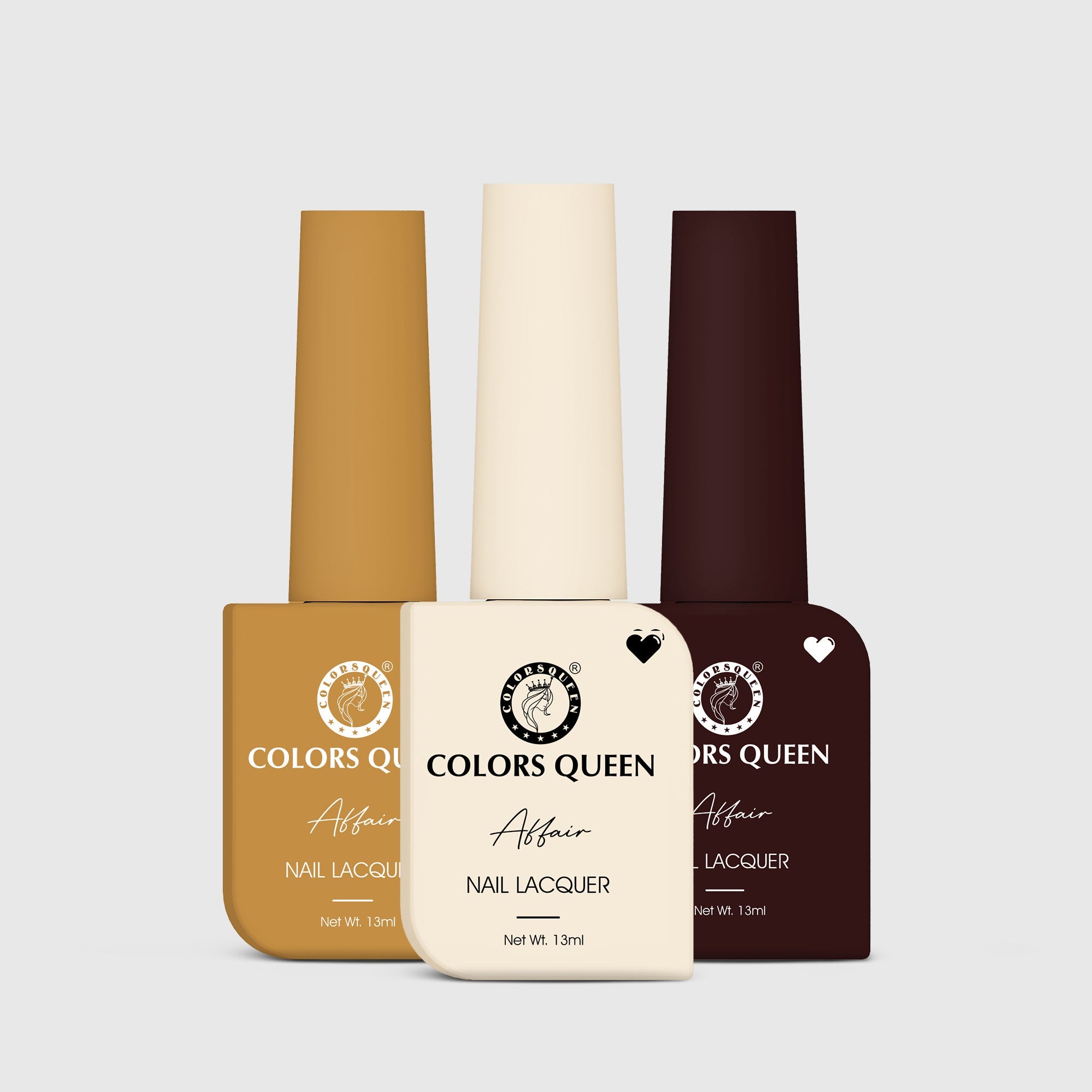 Affair Matte Nail Paint Set of 3 – Highly Pigmented Enamel