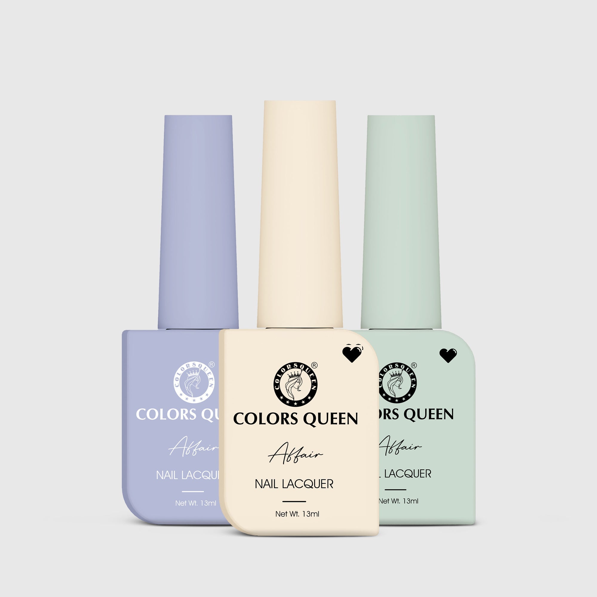 Affair Matte Nail Paint Set of 3 – Highly Pigmented Enamel