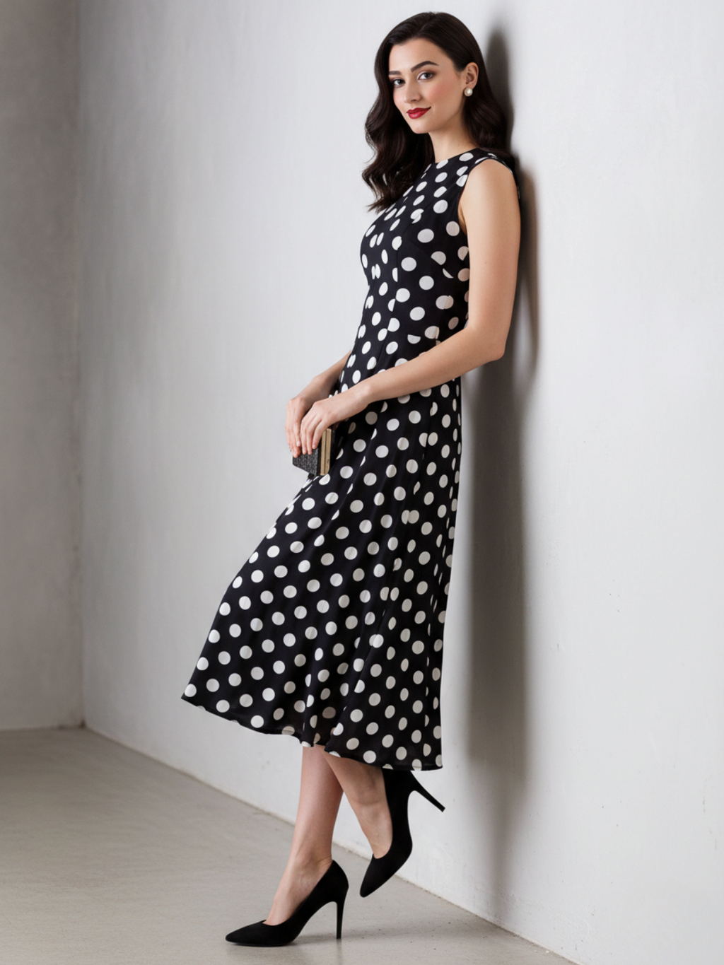 Pure Cotton Panelled Midi Dress