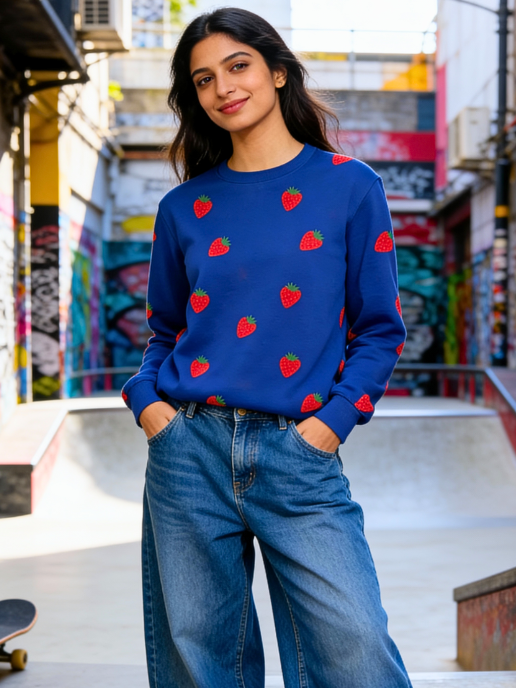 Printed Sweatshirt - Pinkkup