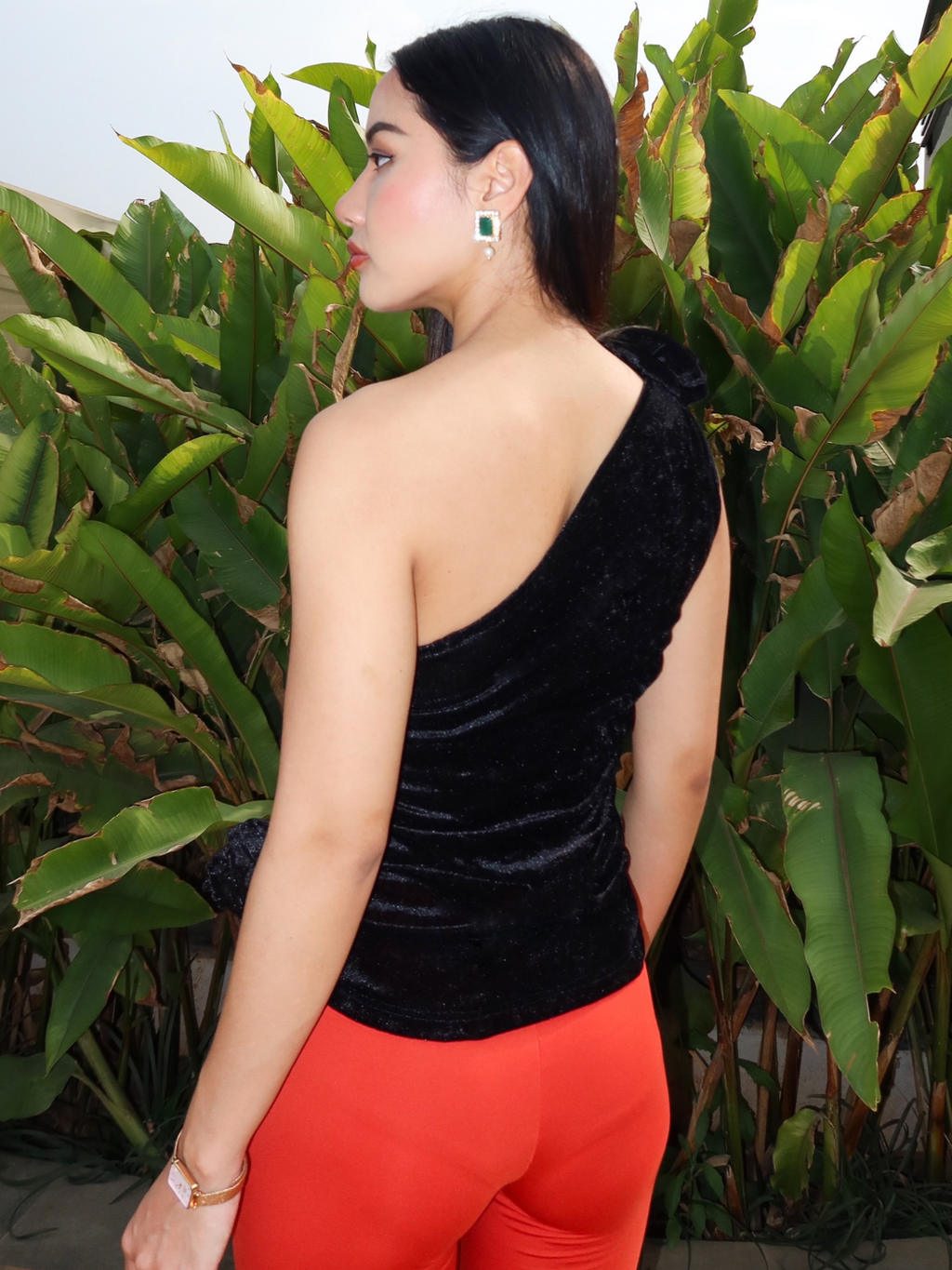 Stretchable Falling In Rose Top