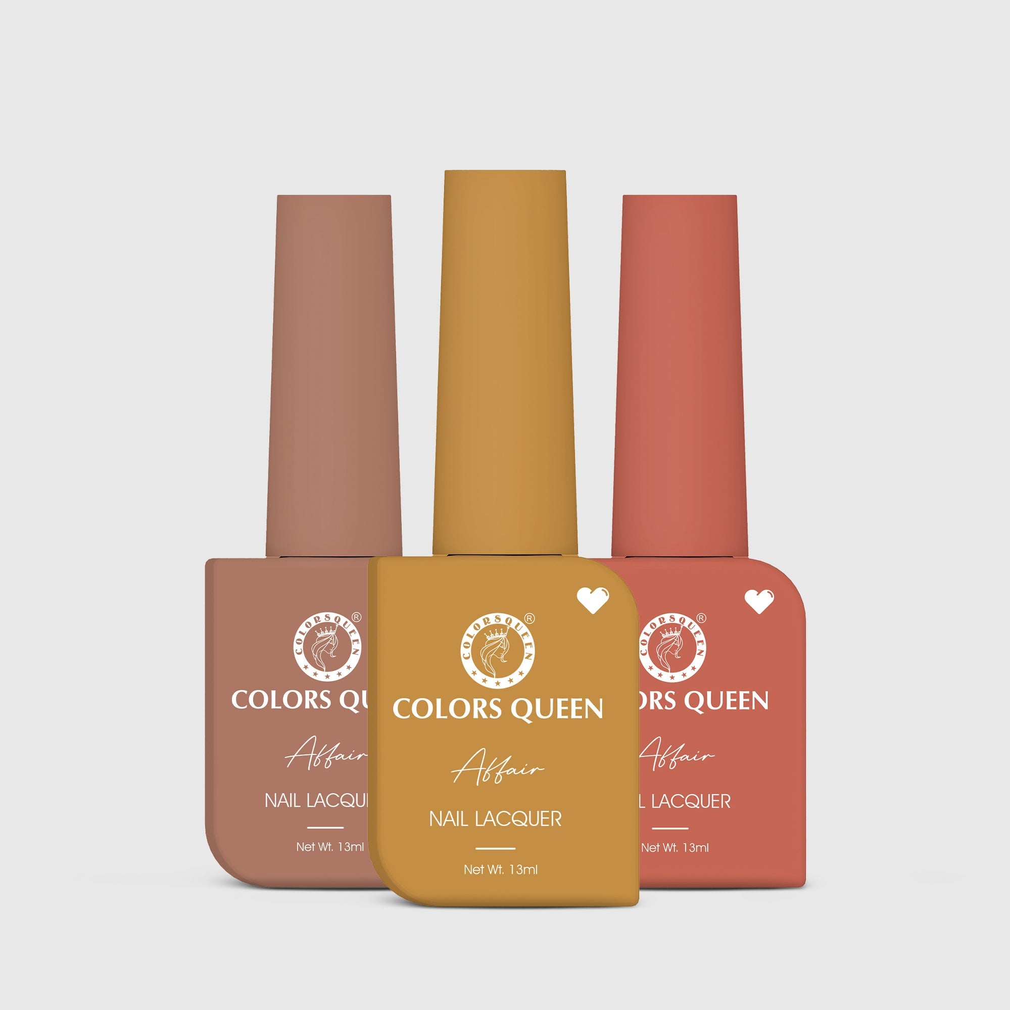 Affair Matte Nail Paint Set of 3 – Highly Pigmented Enamel