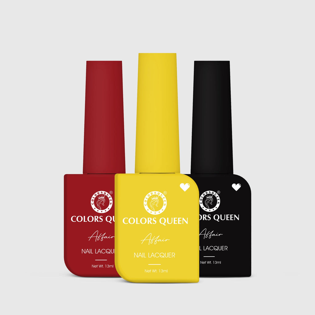 Affair Matte Nail Paint Set of 3 – Highly Pigmented Enamel