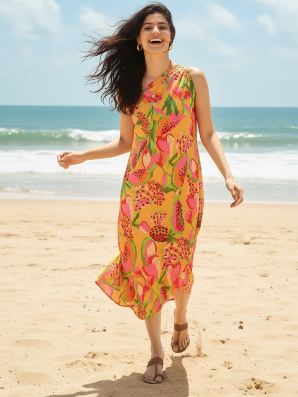 Asymmetric One-Shoulder Crepe Dress - Pinkkup