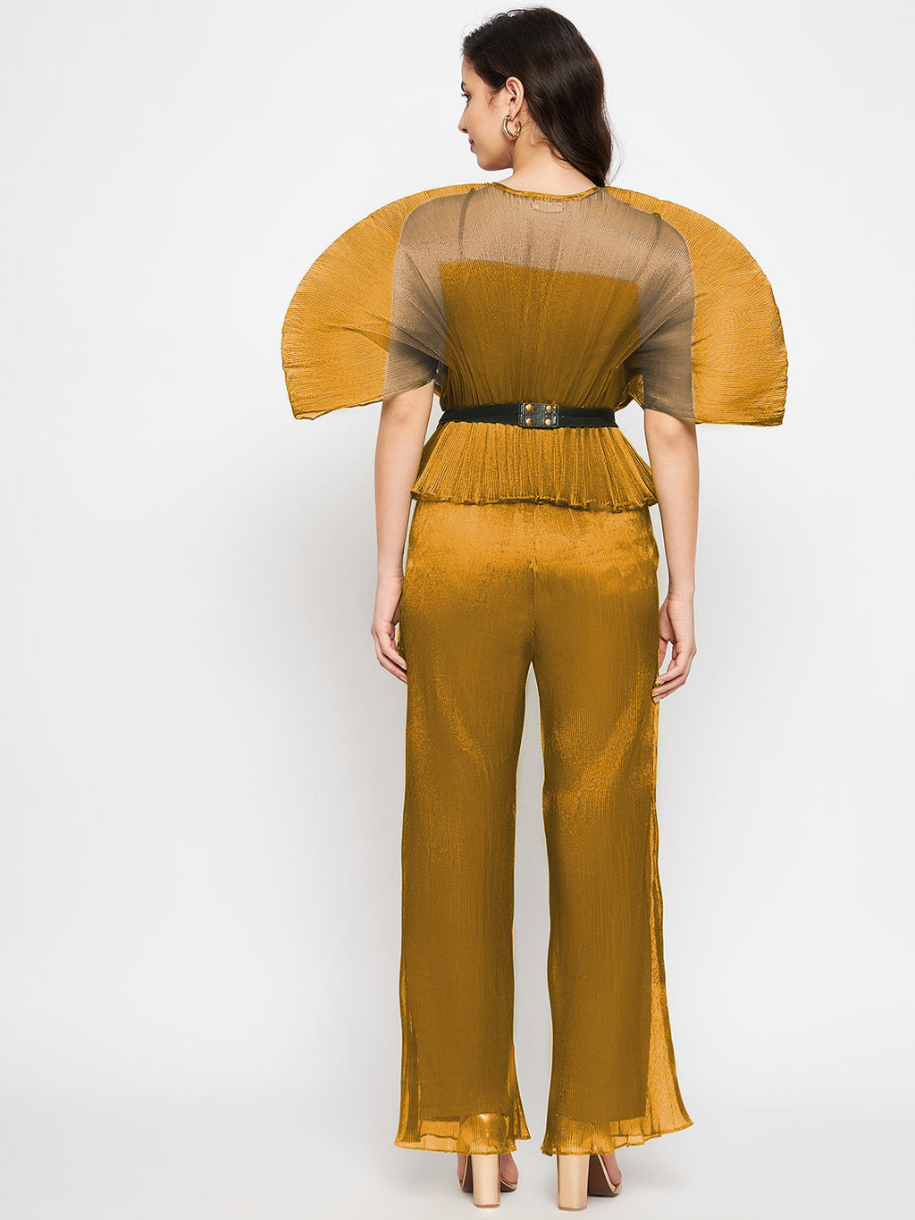 Pleated Organza Pants