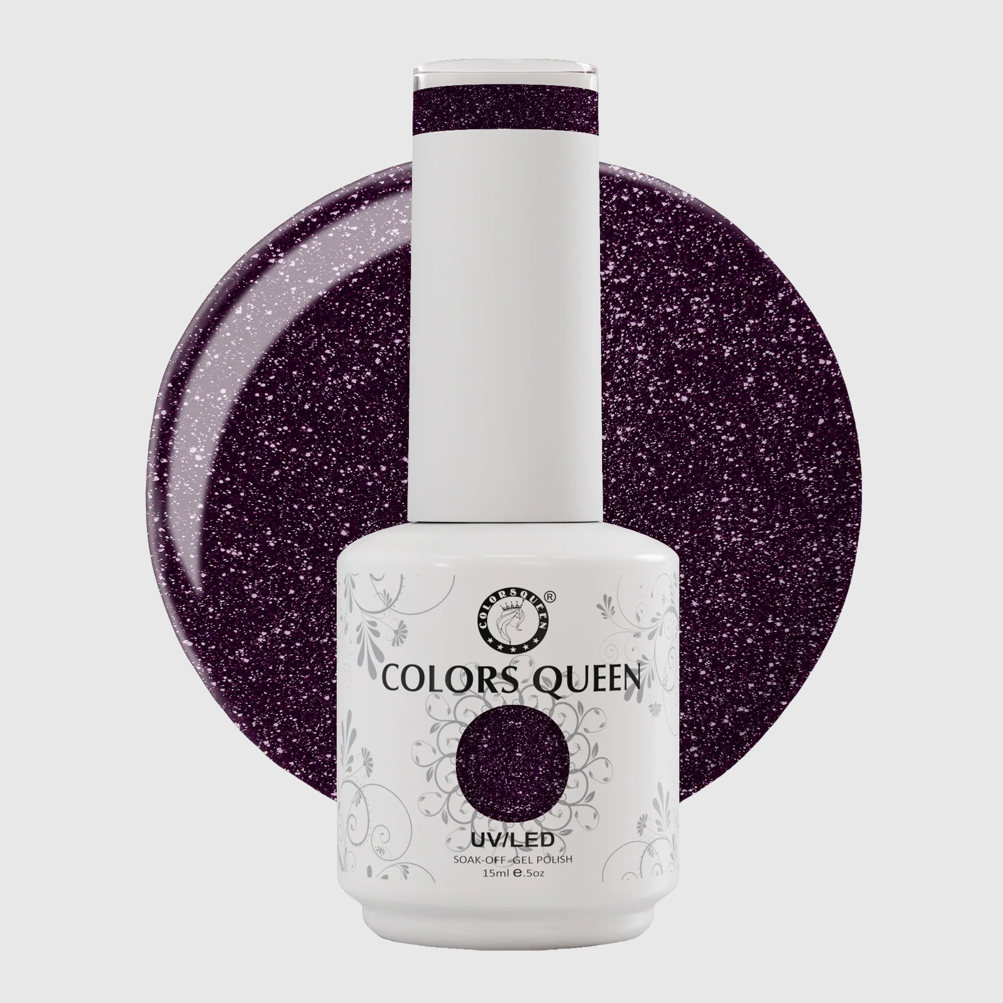 UV LED Soak Off Gel Polish - Glitter Nail Colors 