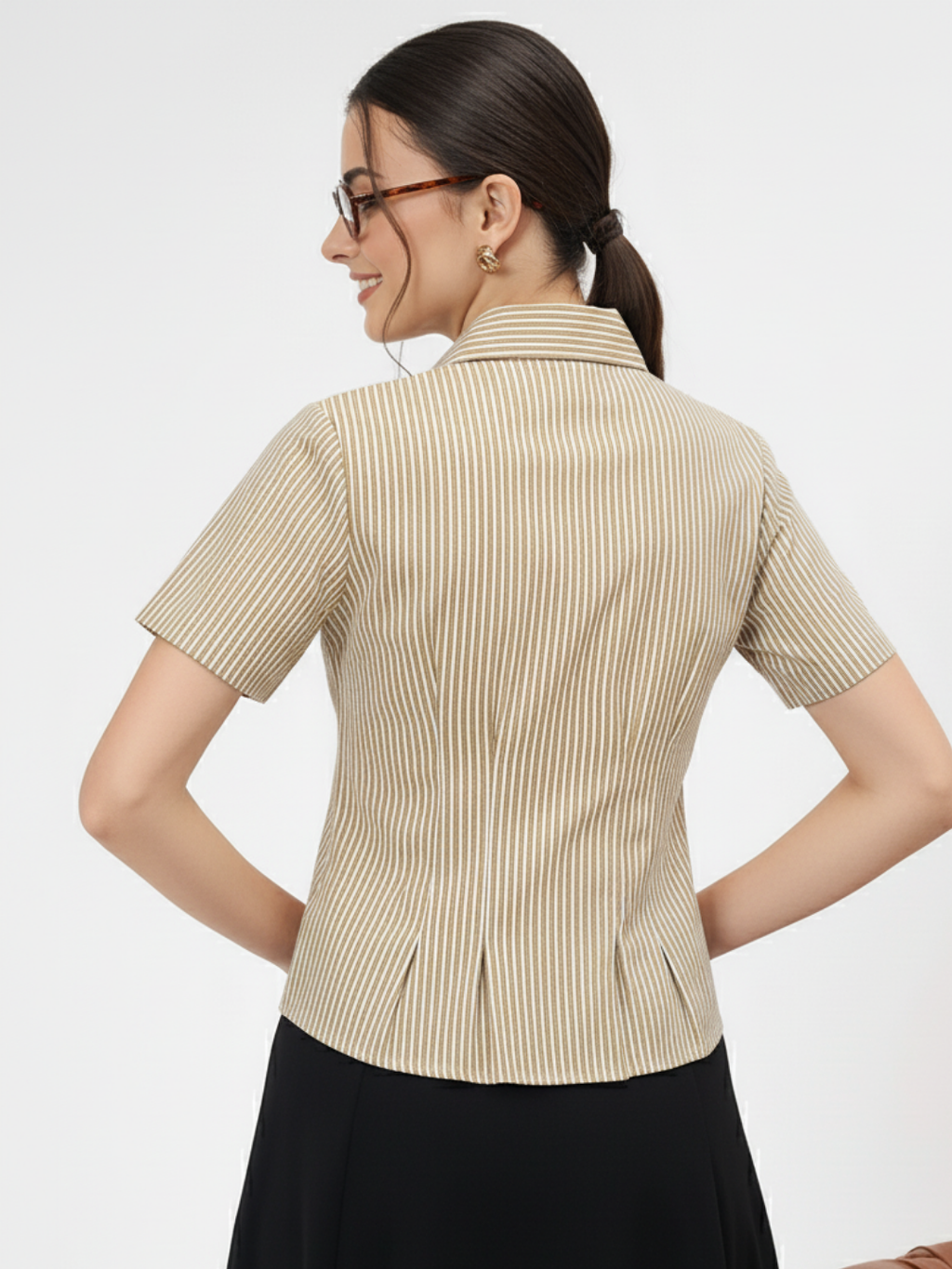 Pure Cotton Half Sleeve Fitted Shirt