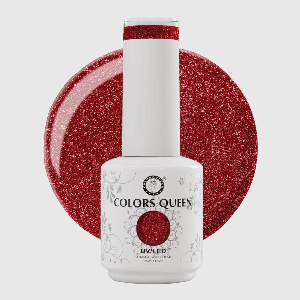 UV LED Soak Off Gel Polish - Glitter Nail Colors 